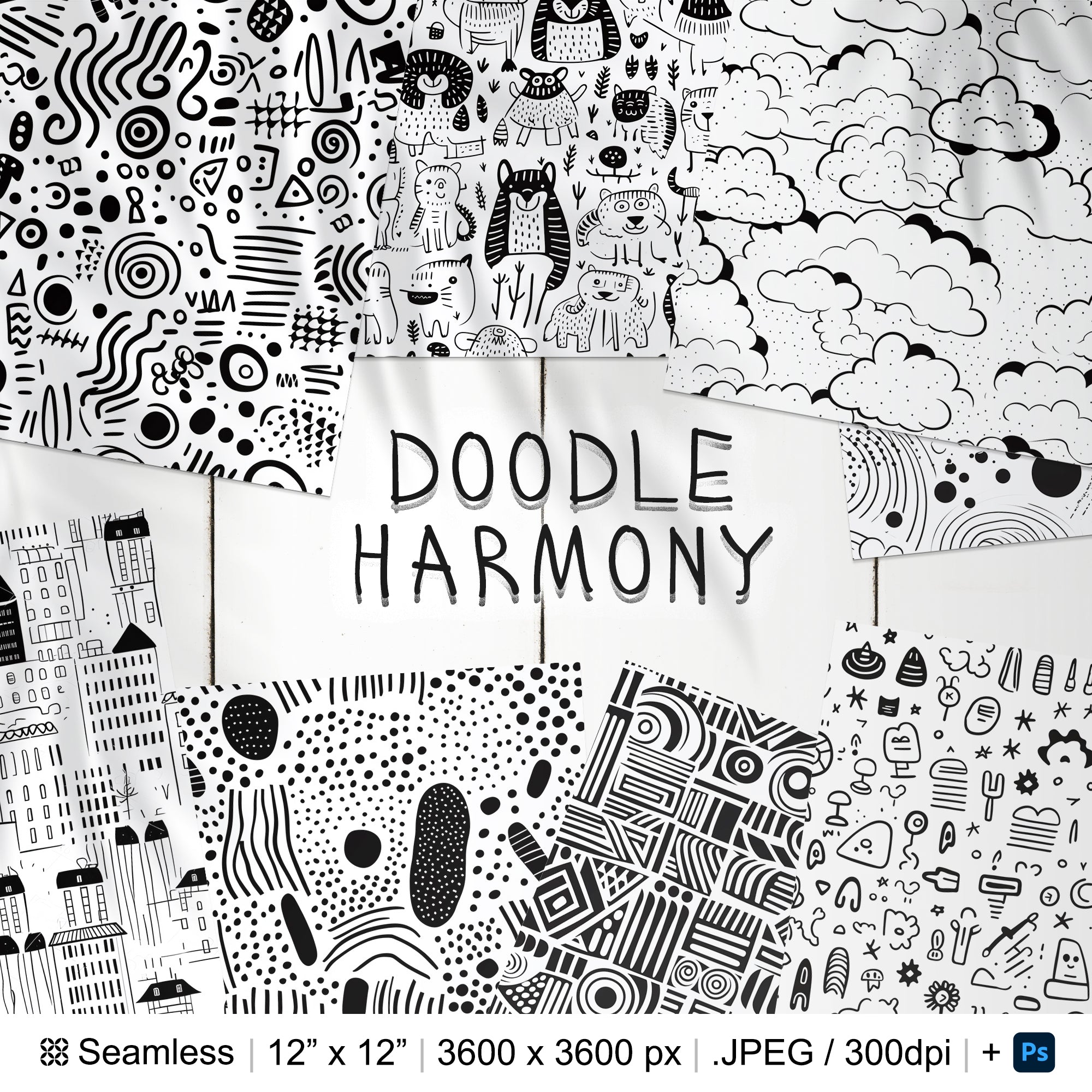 181 Doodle Seamless Pattern
