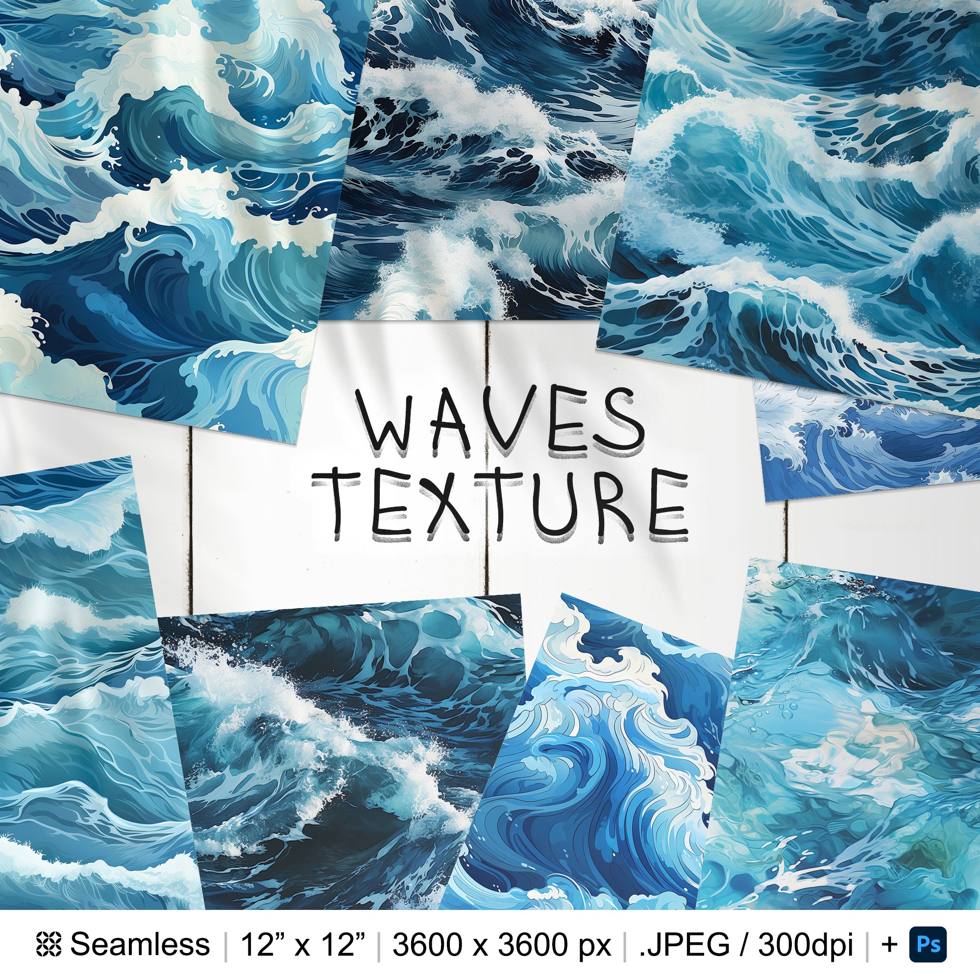 71 Waves Seamless Pattern