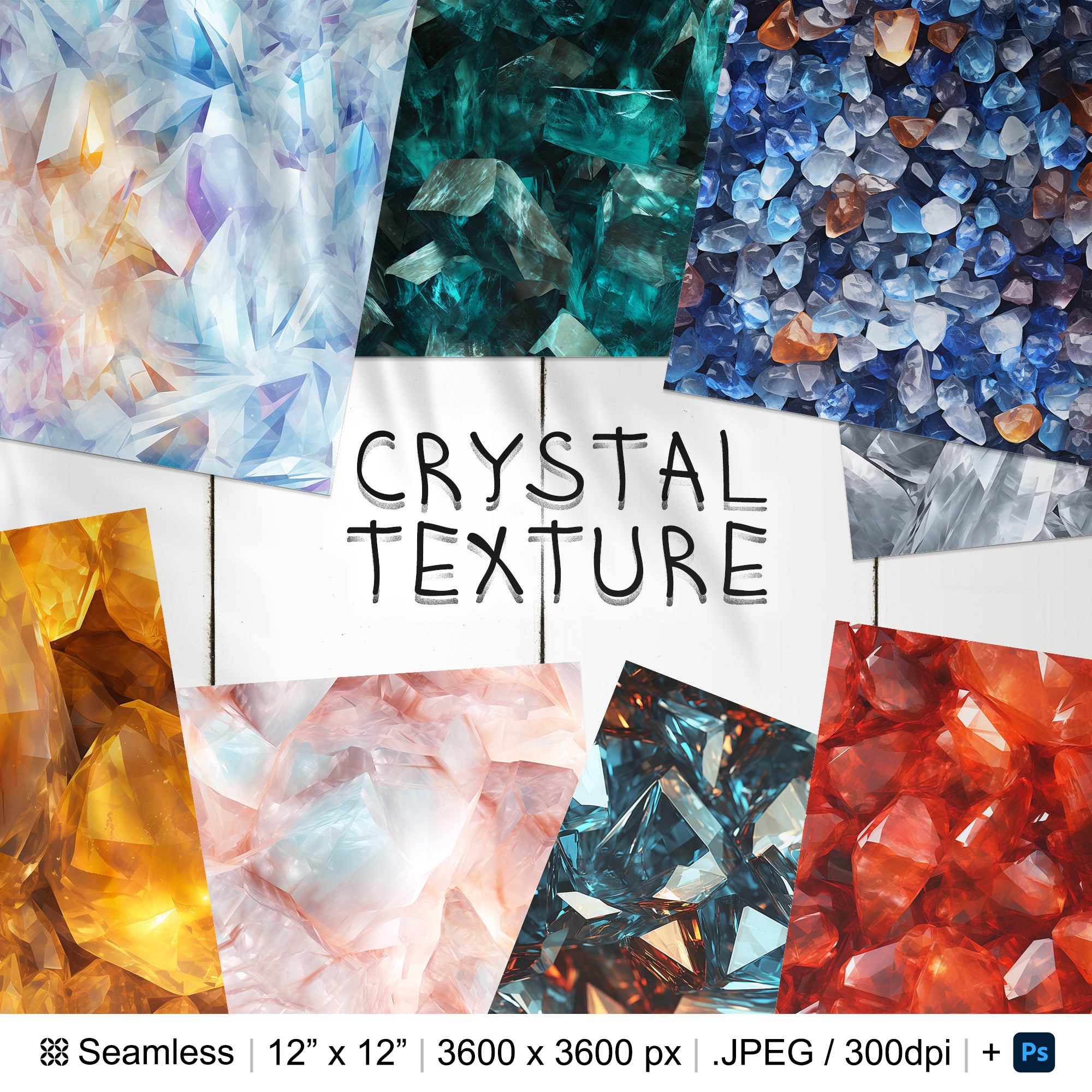 143 Crystal Seamless Pattern