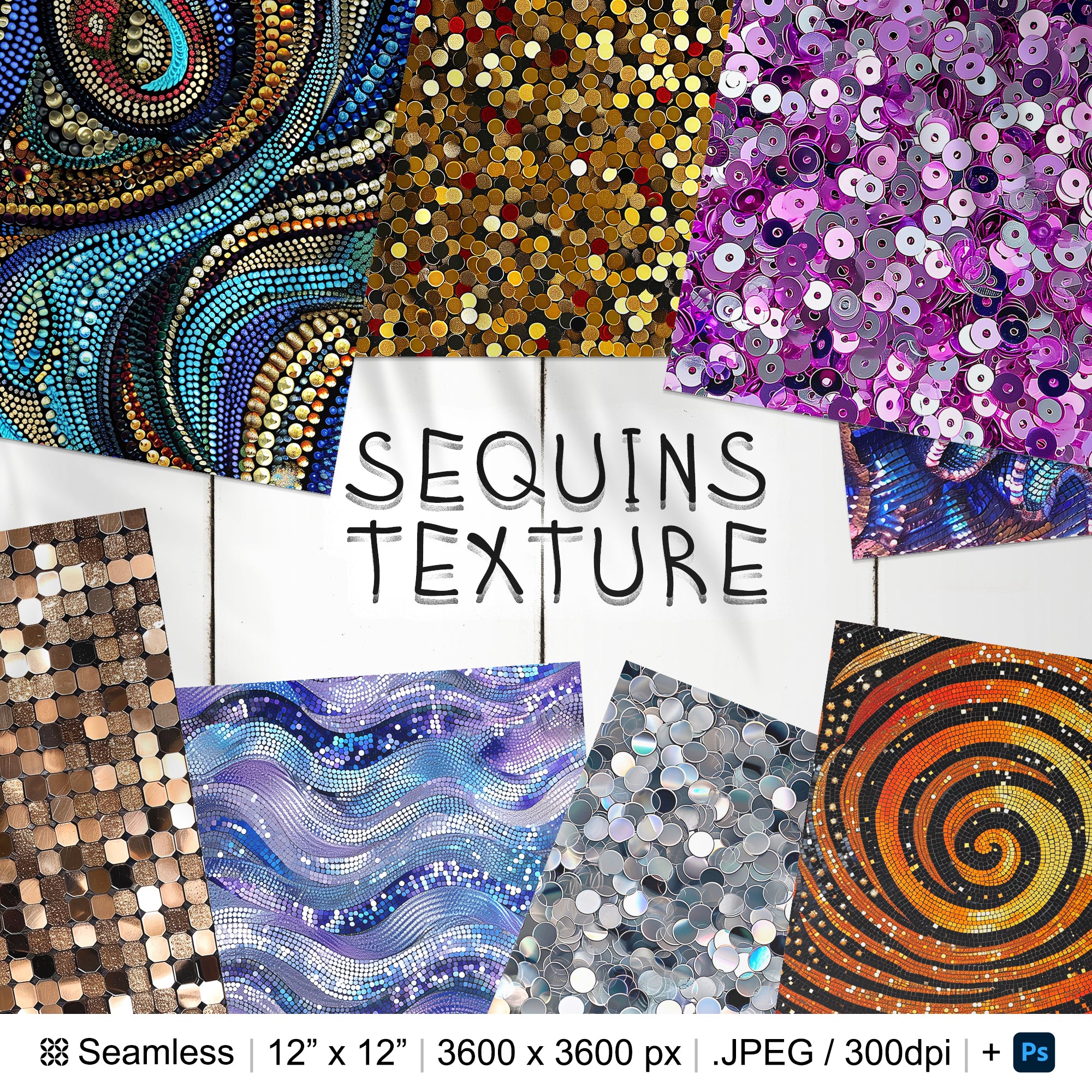191 Sequins Seamless Pattern
