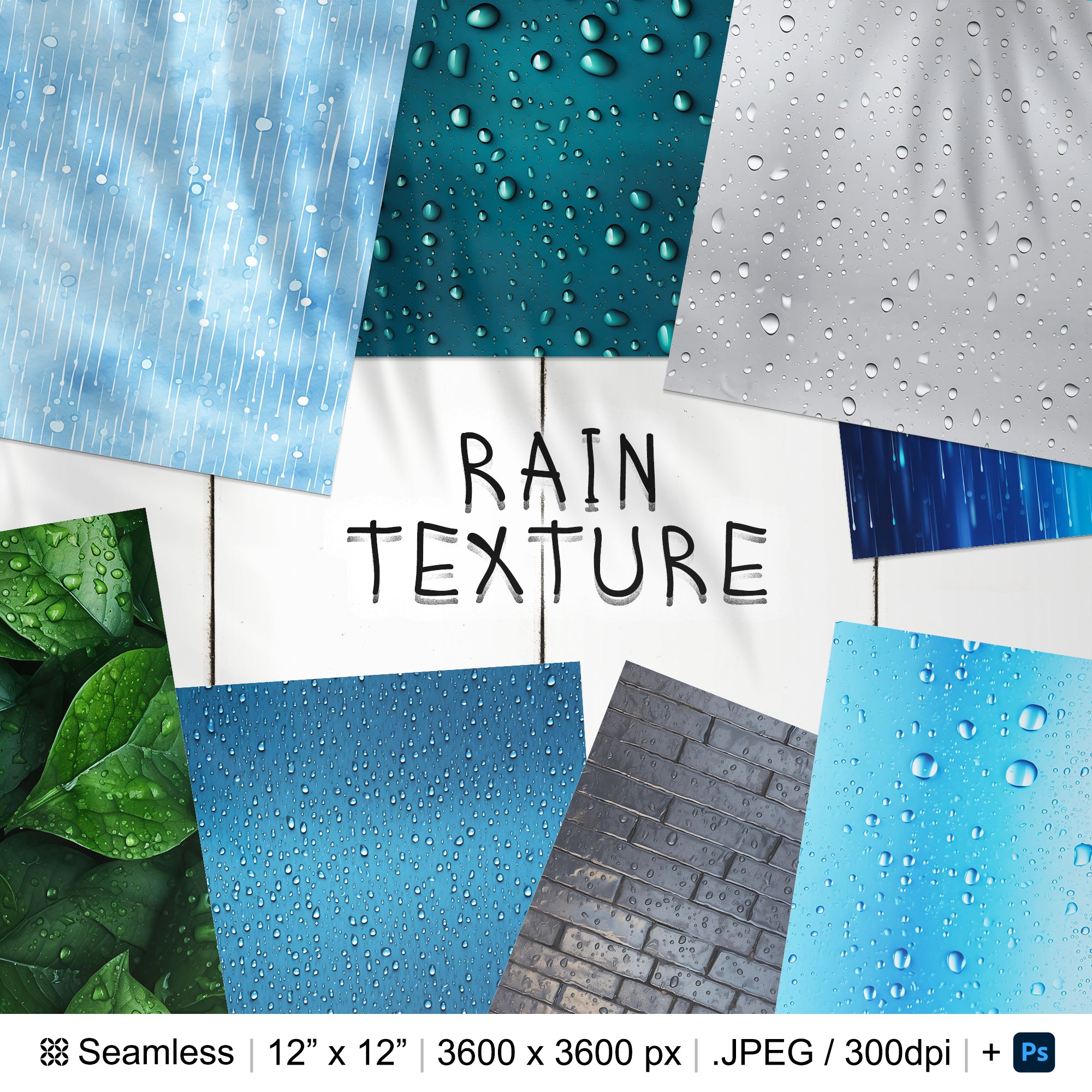 104 Rain Seamless Pattern