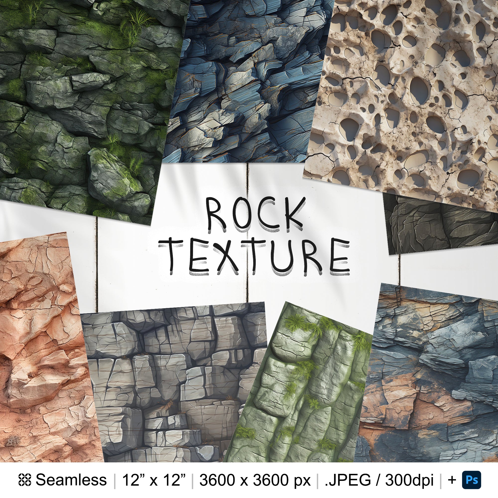 194 Rock Seamless Pattern