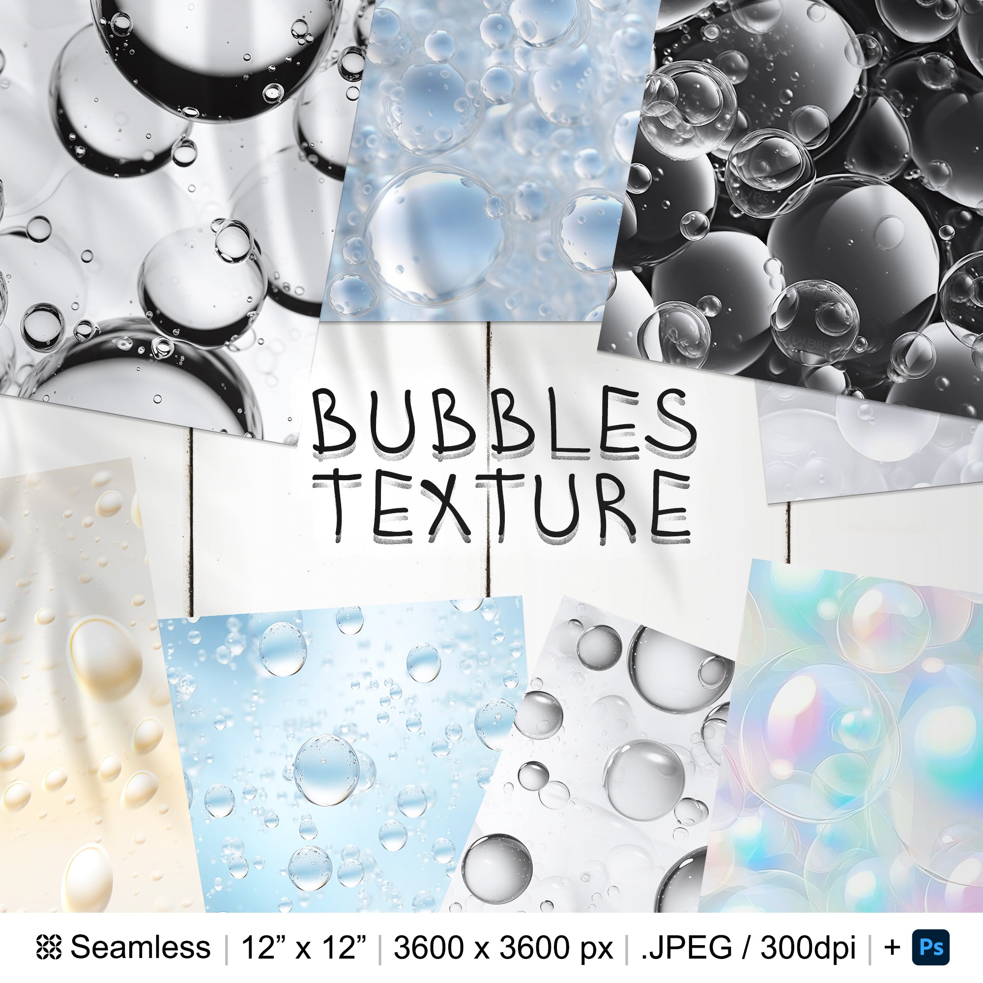 162 Bubbles Seamless Pattern