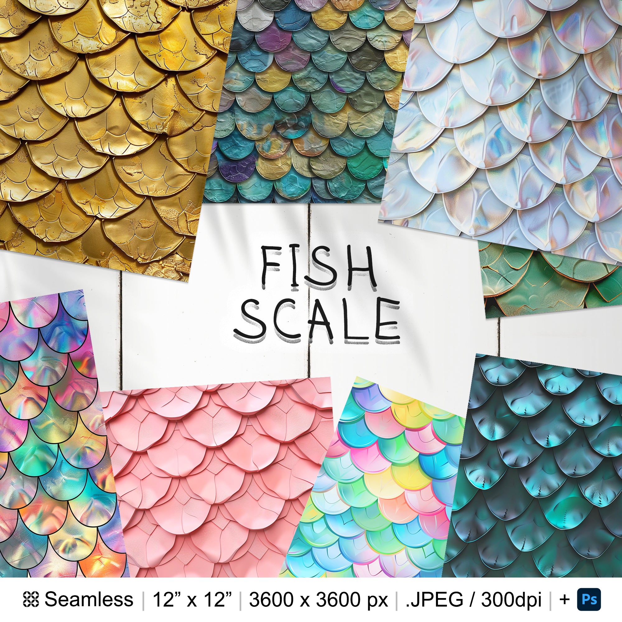 120 Scale Seamless Pattern