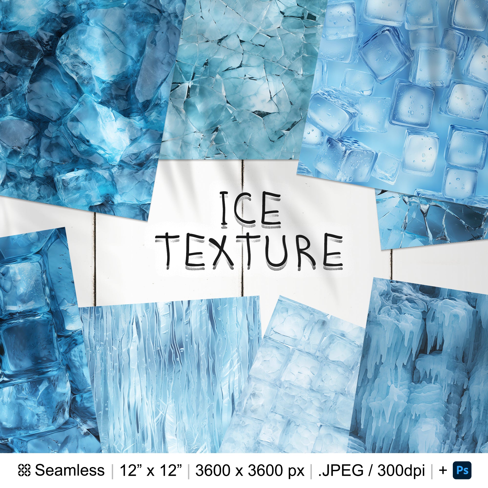 135 Ice Seamless Pattern