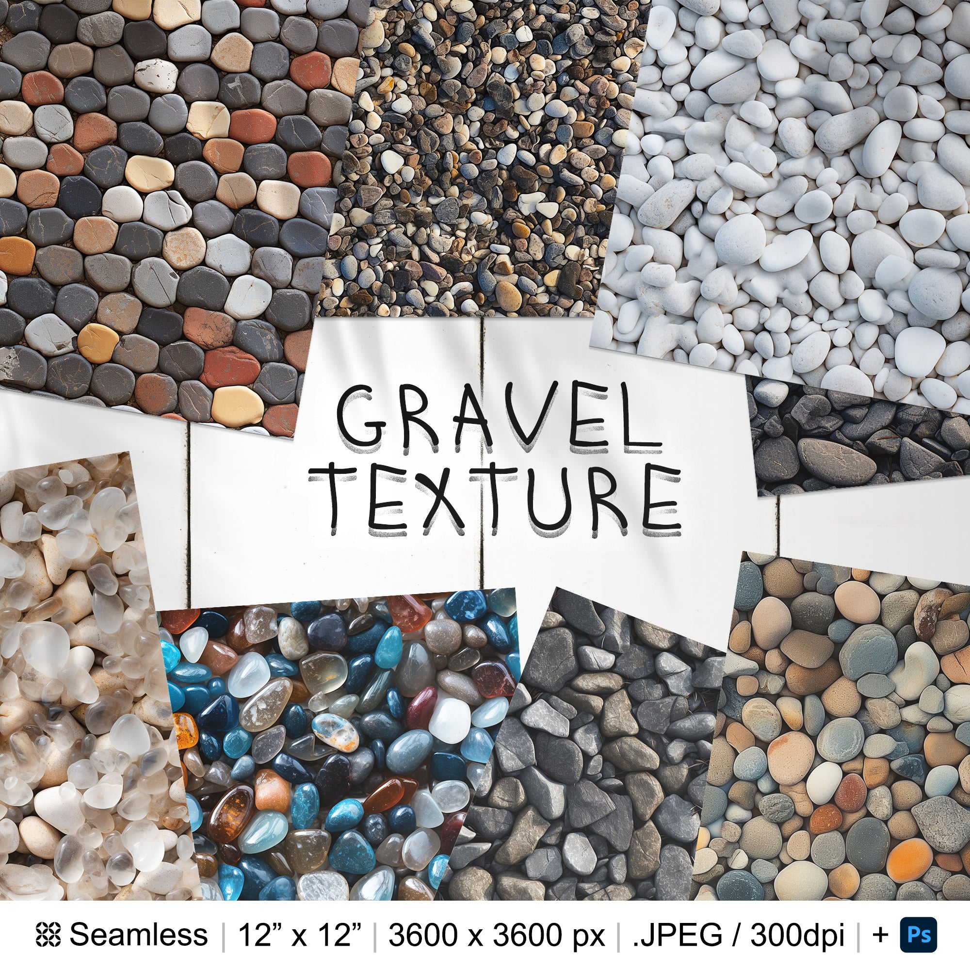 129 Gravel Seamless Pattern