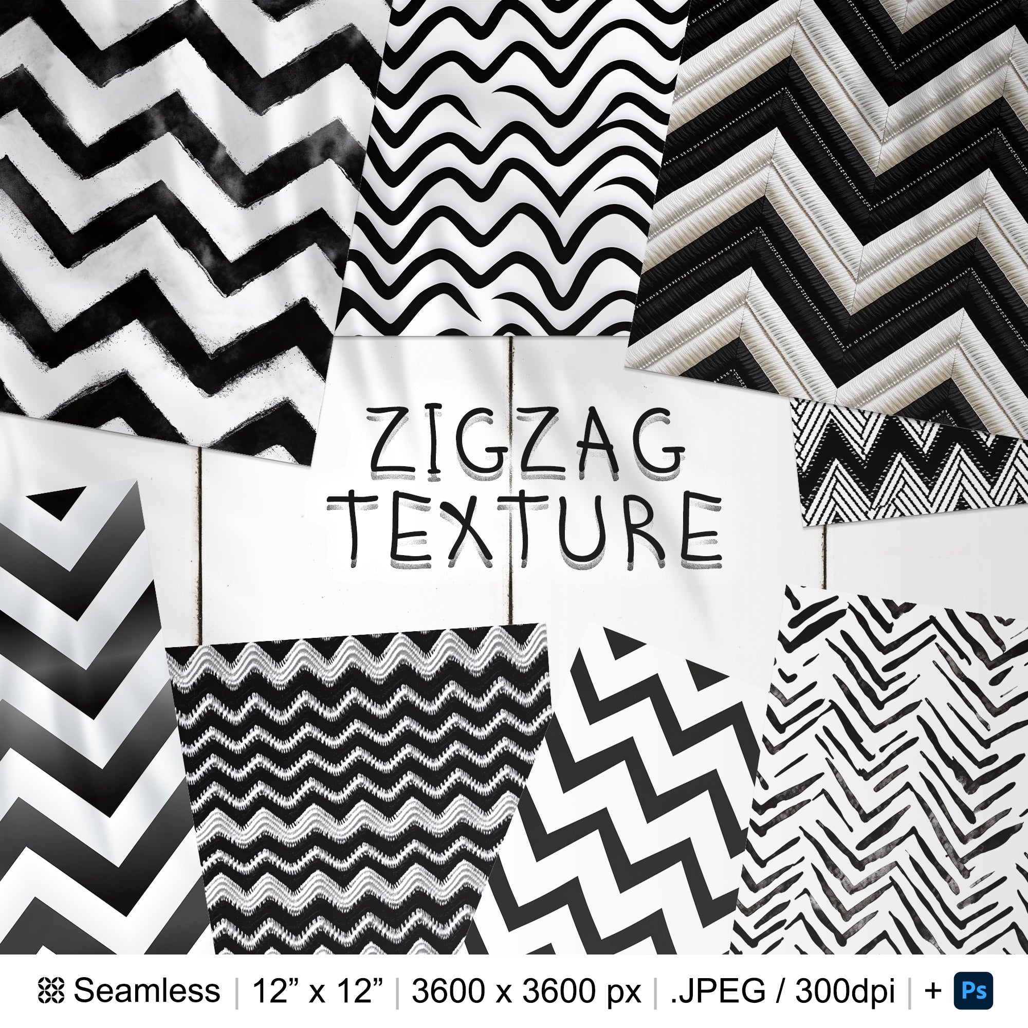 105 Zigzag Seamless Pattern | Geometrical Digital Seamless Pattern | 3d Zigzag Digital Paper | Photoshop Zigzag Patterns | Geometric Pattern