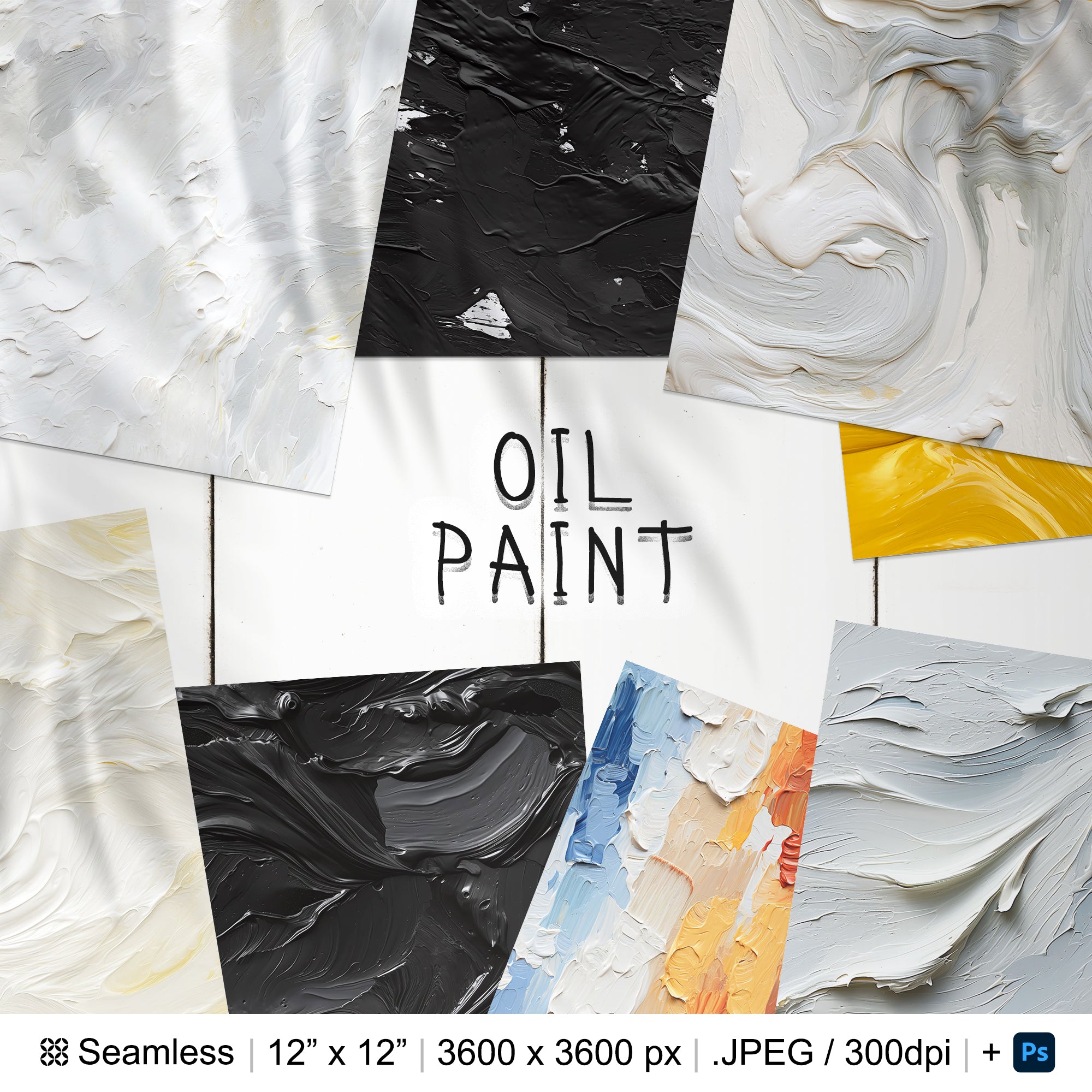 159 Oil Paint Seamless Pattern