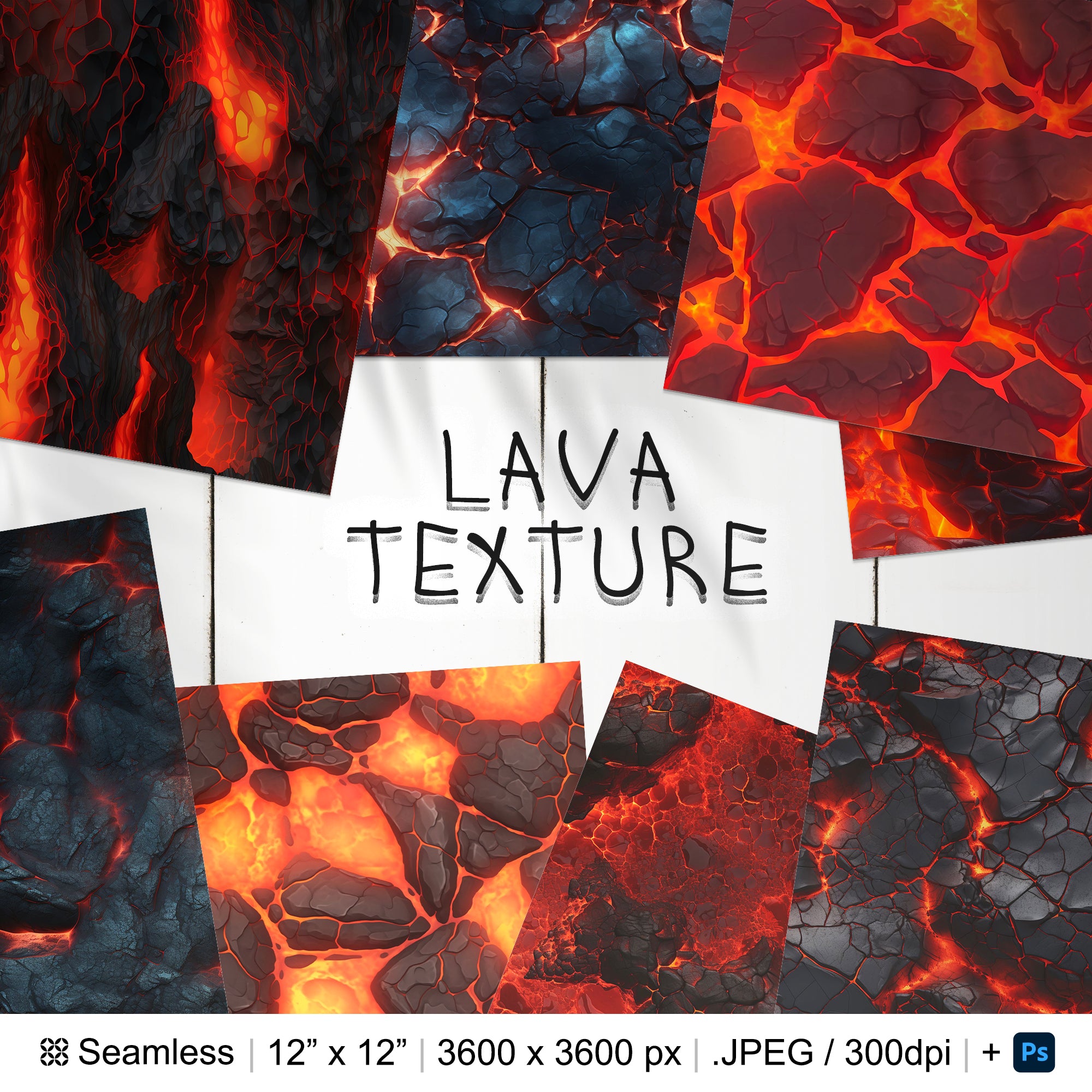 182 Lava Seamless Pattern