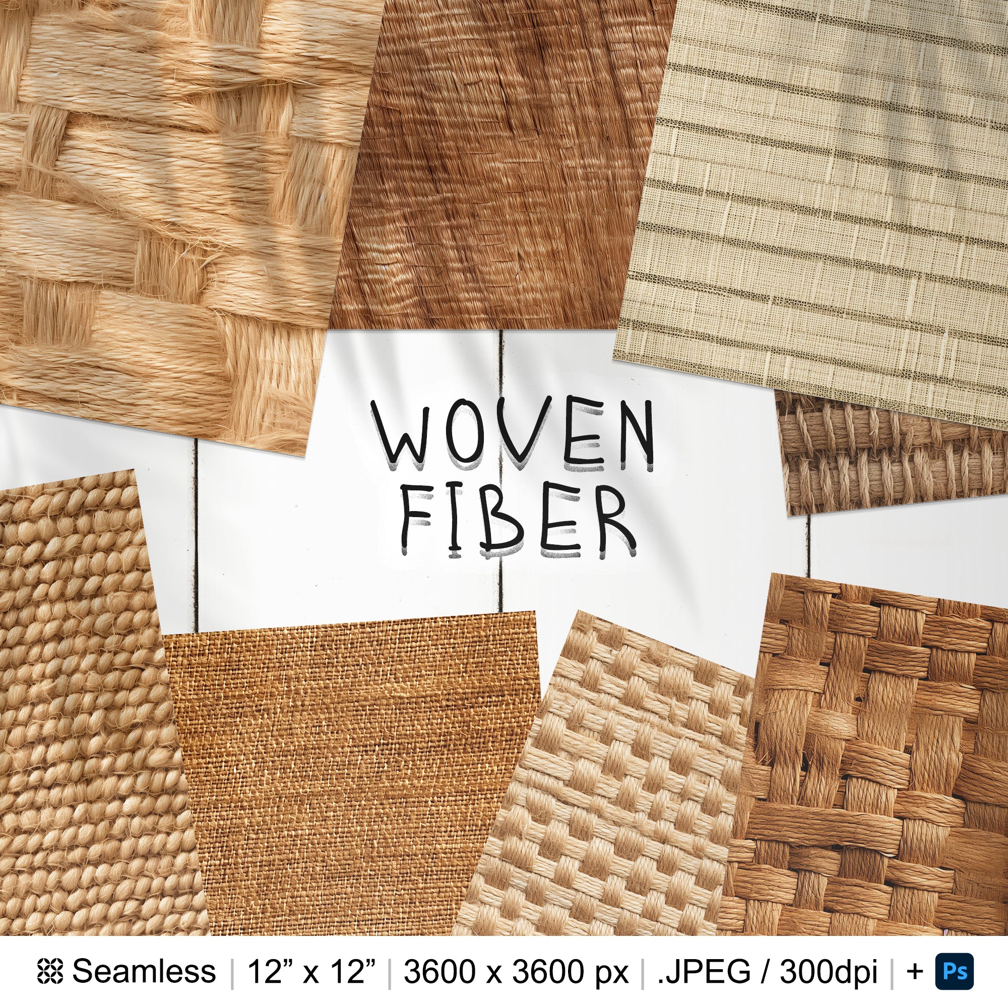 88 Woven Fiber Seamless Pattern