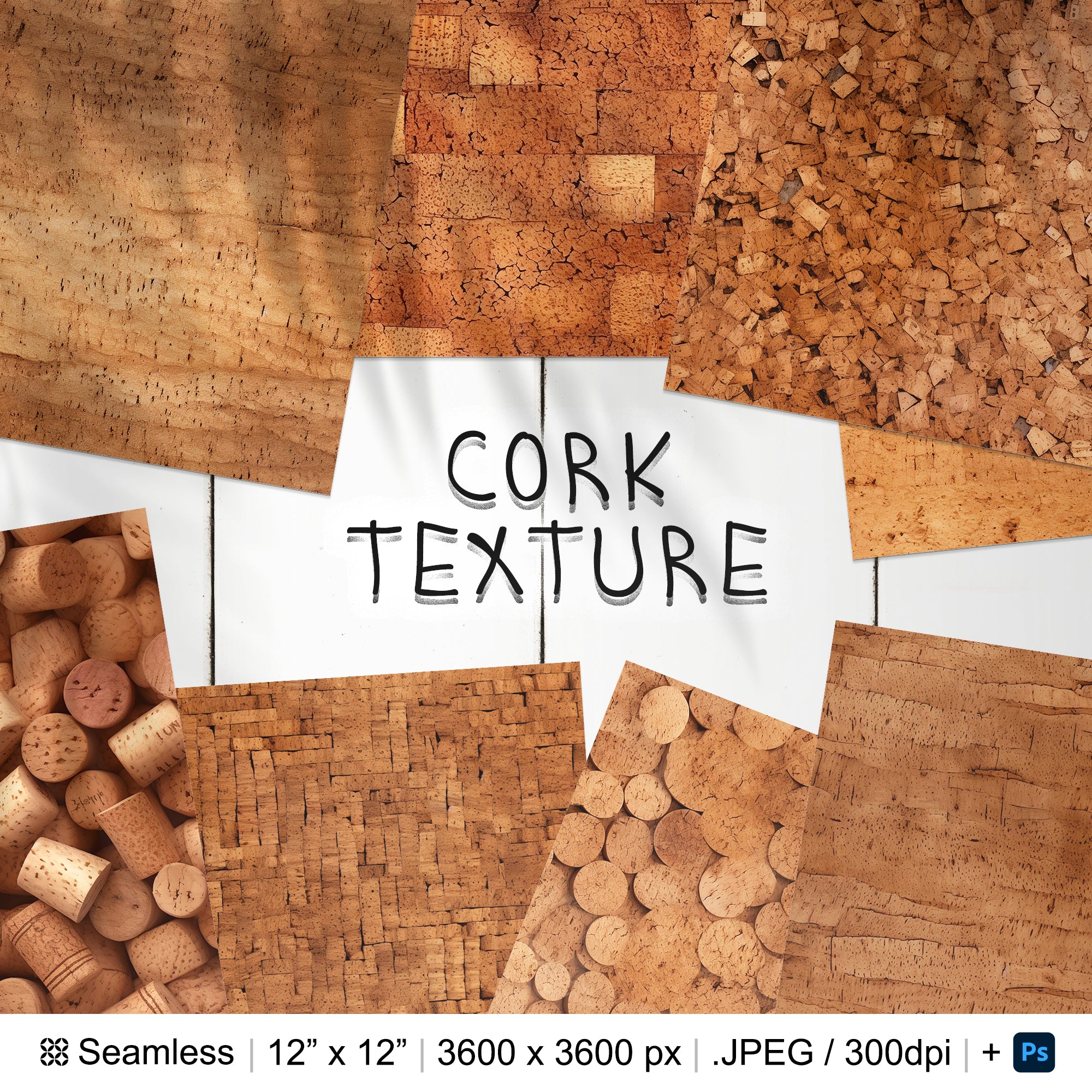 74 Cork Seamless Pattern