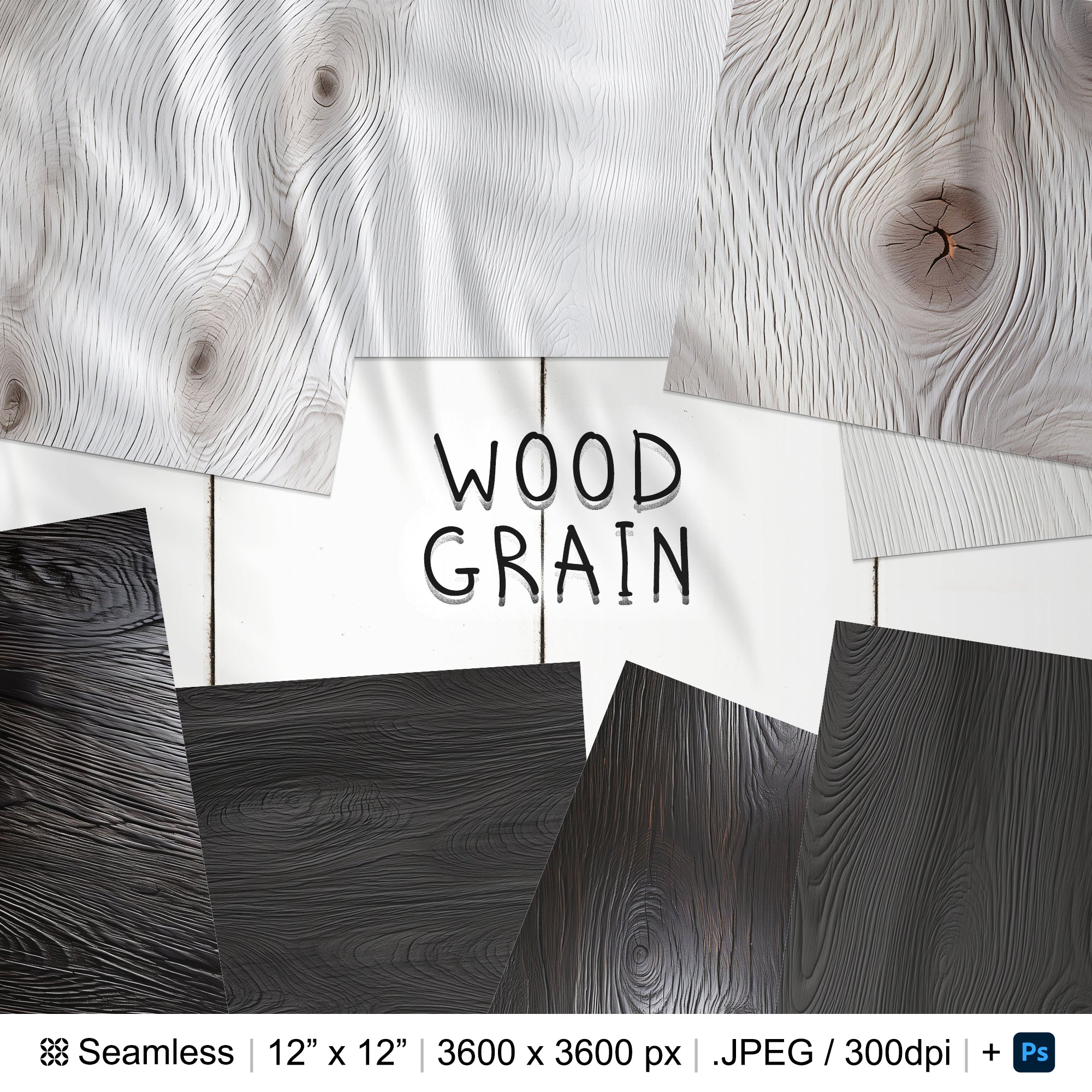 105 Wood Grain Seamless Pattern