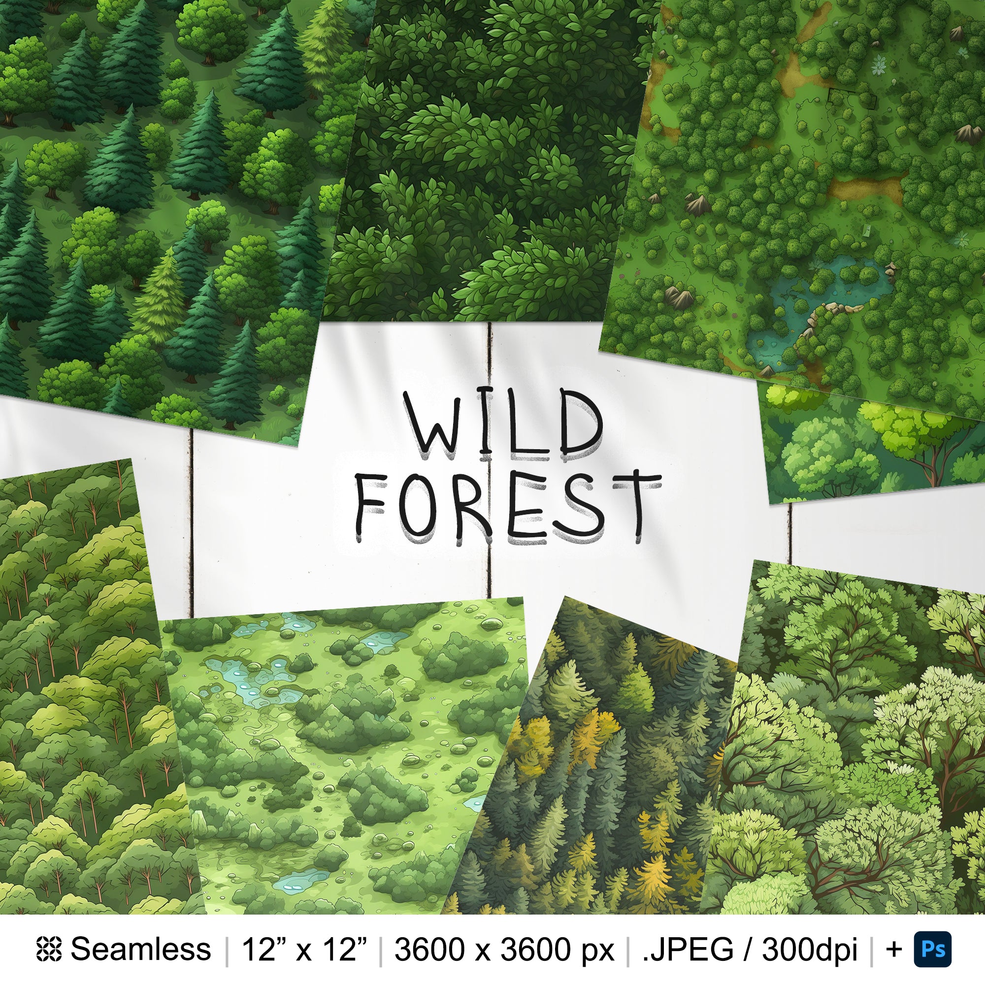 117 Forest Seamless Pattern