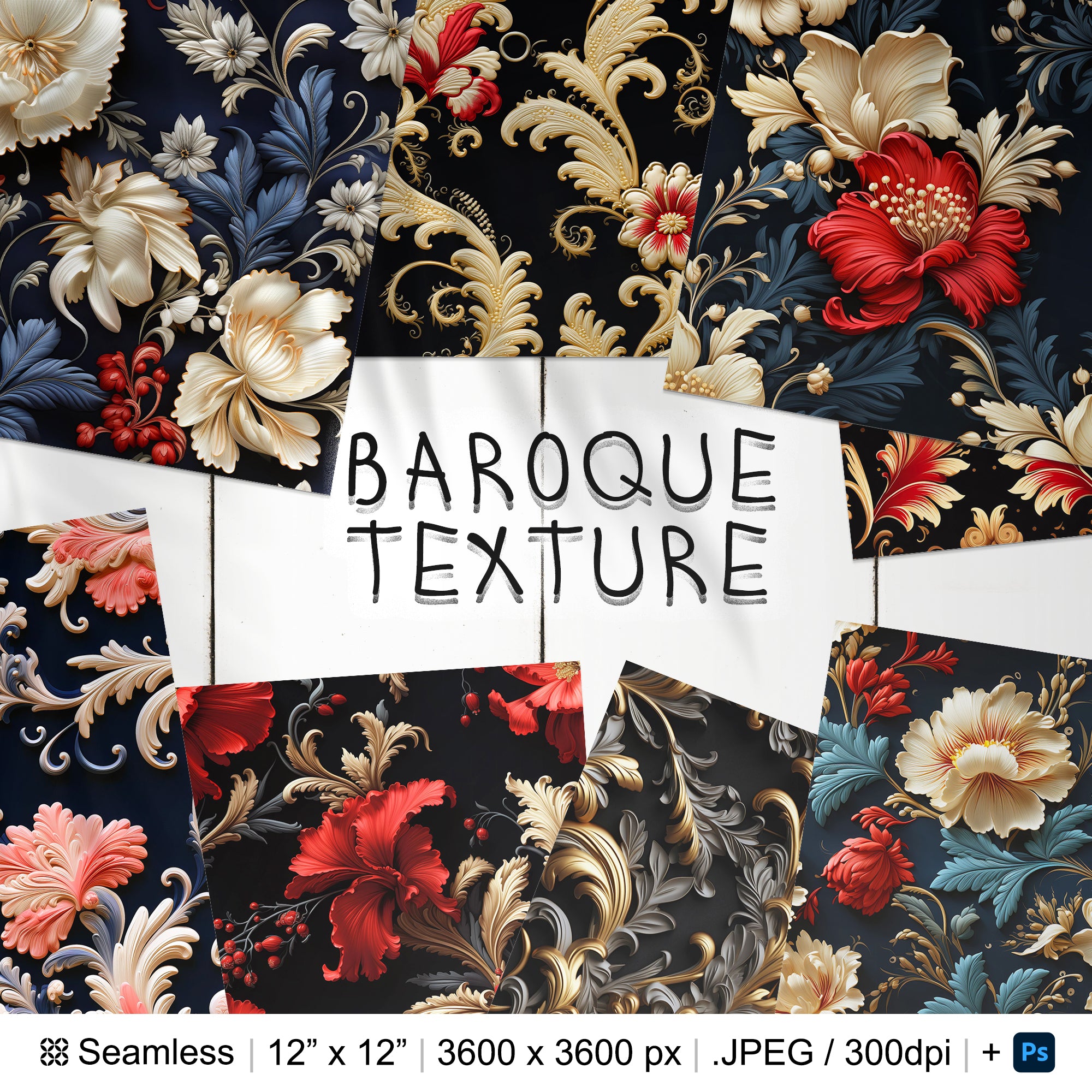 155 Baroque Seamless Pattern