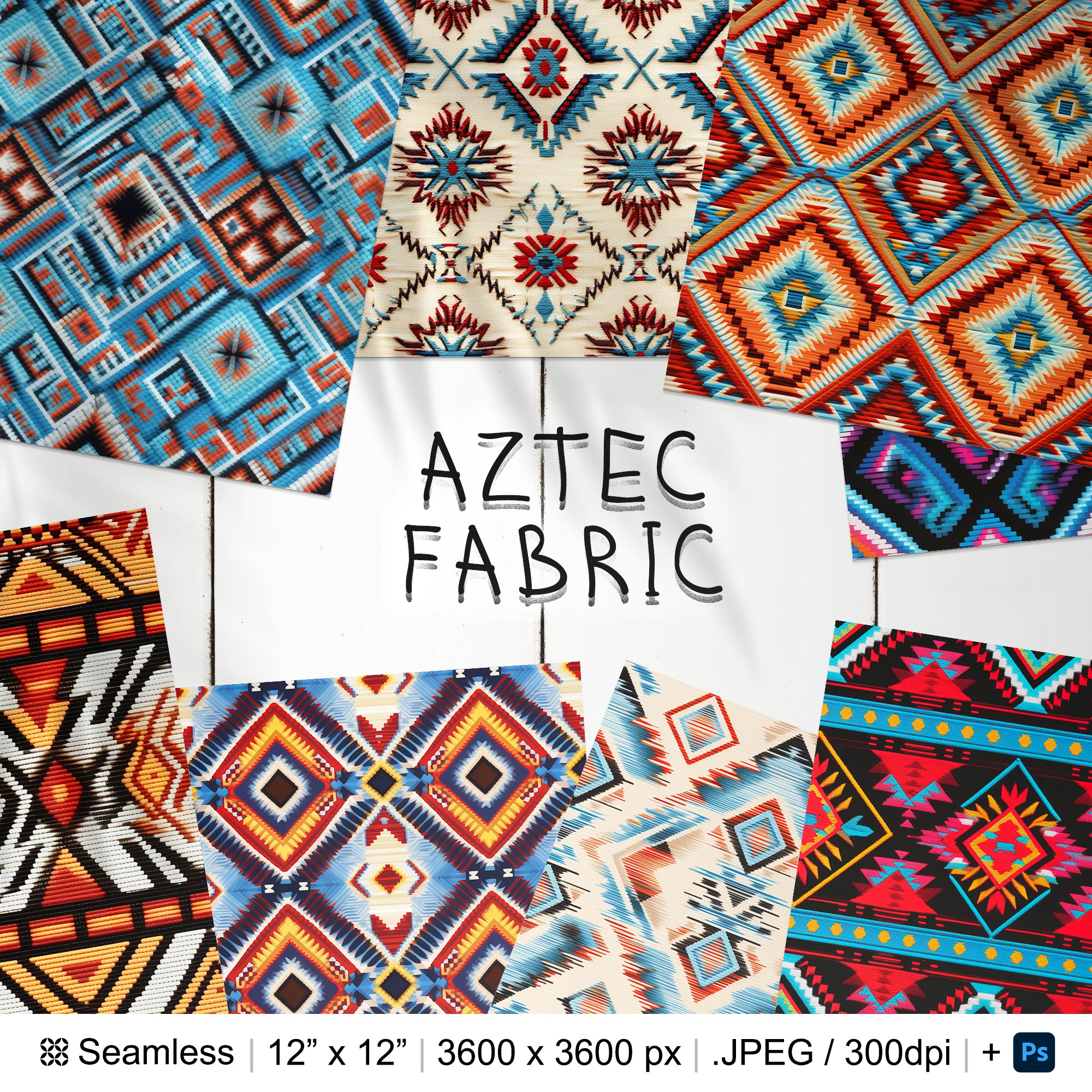 103 Traditional Aztec Fabric Seamless Pattern