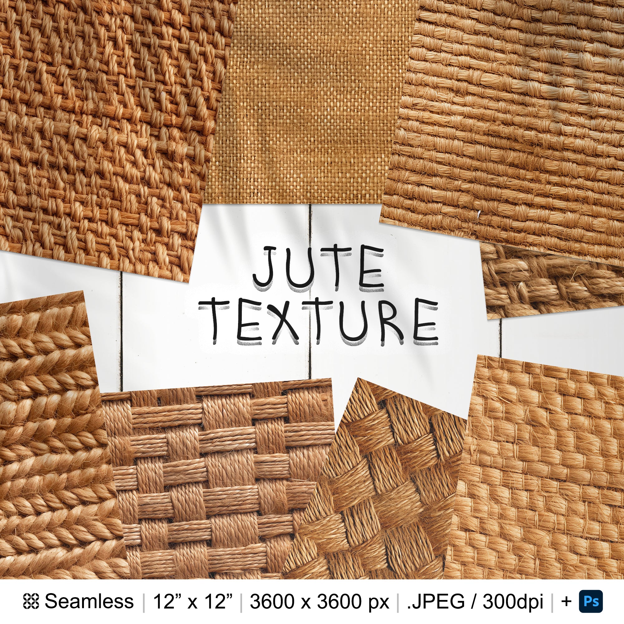 110 Jute Seamless Pattern