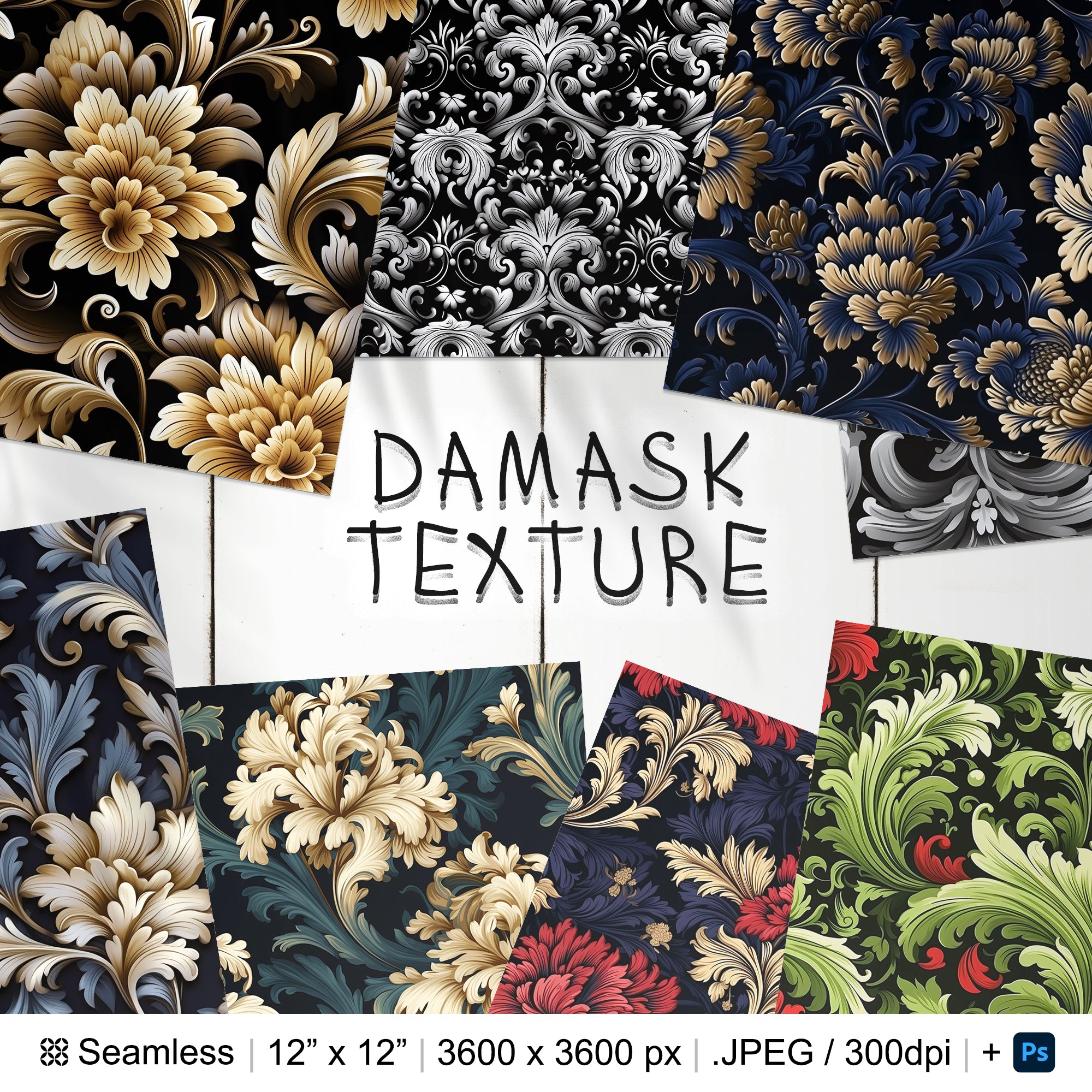 121 Damask Seamless Pattern