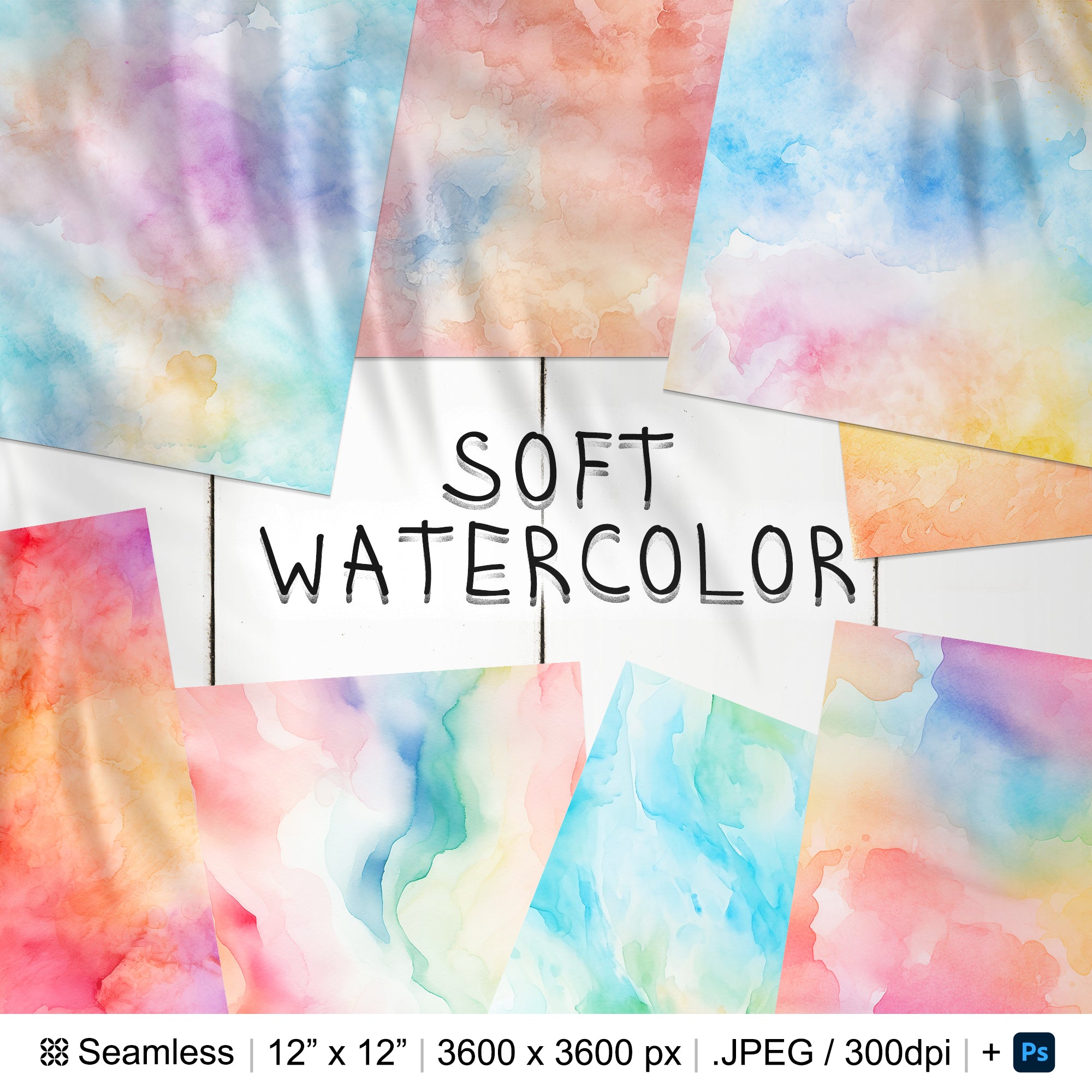 75 Watercolor Seamless Pattern