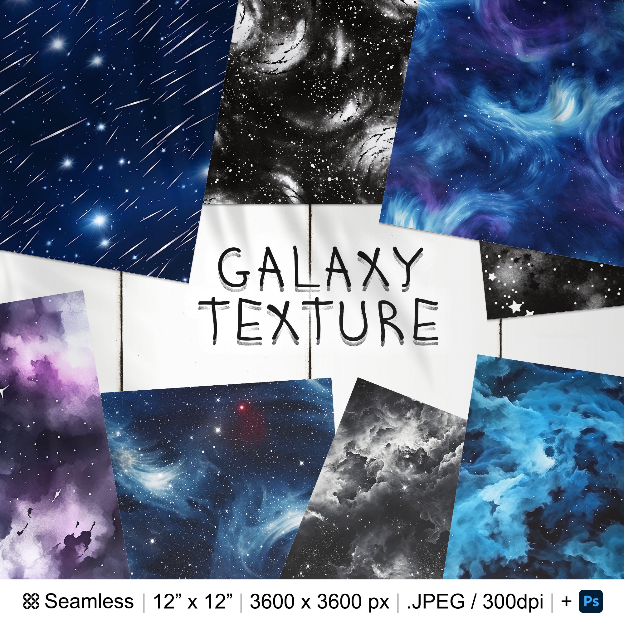 168 Galaxy Seamless Pattern