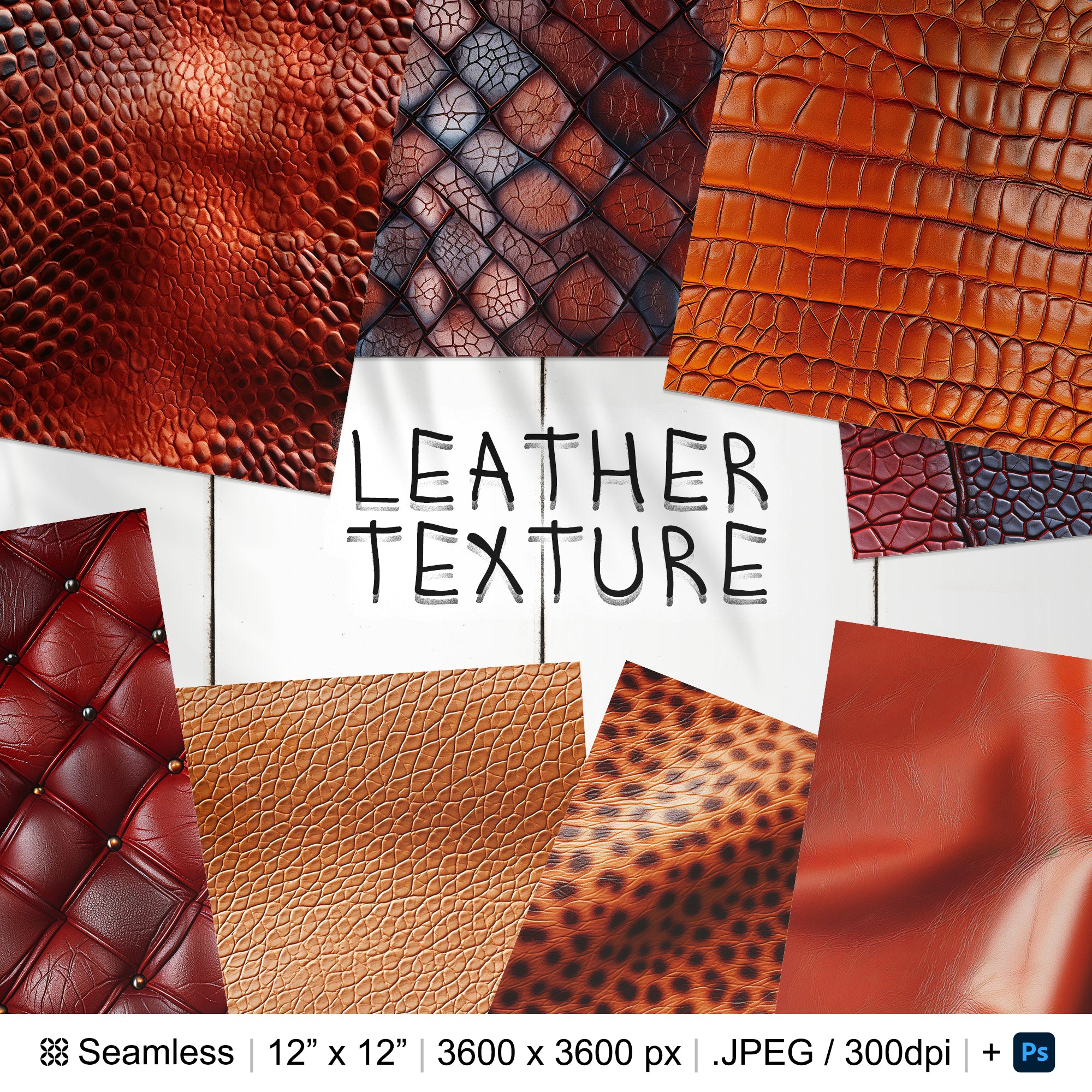 93 Leather Seamless Pattern