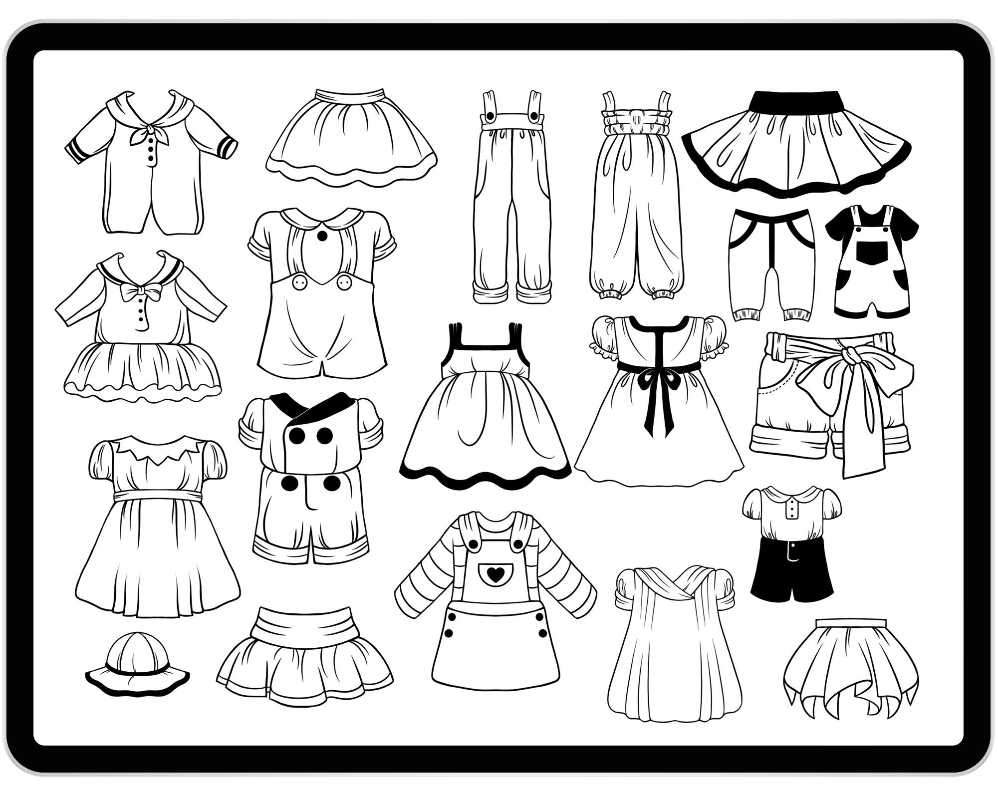 20 Procreate Children Wear Stamp Brushes