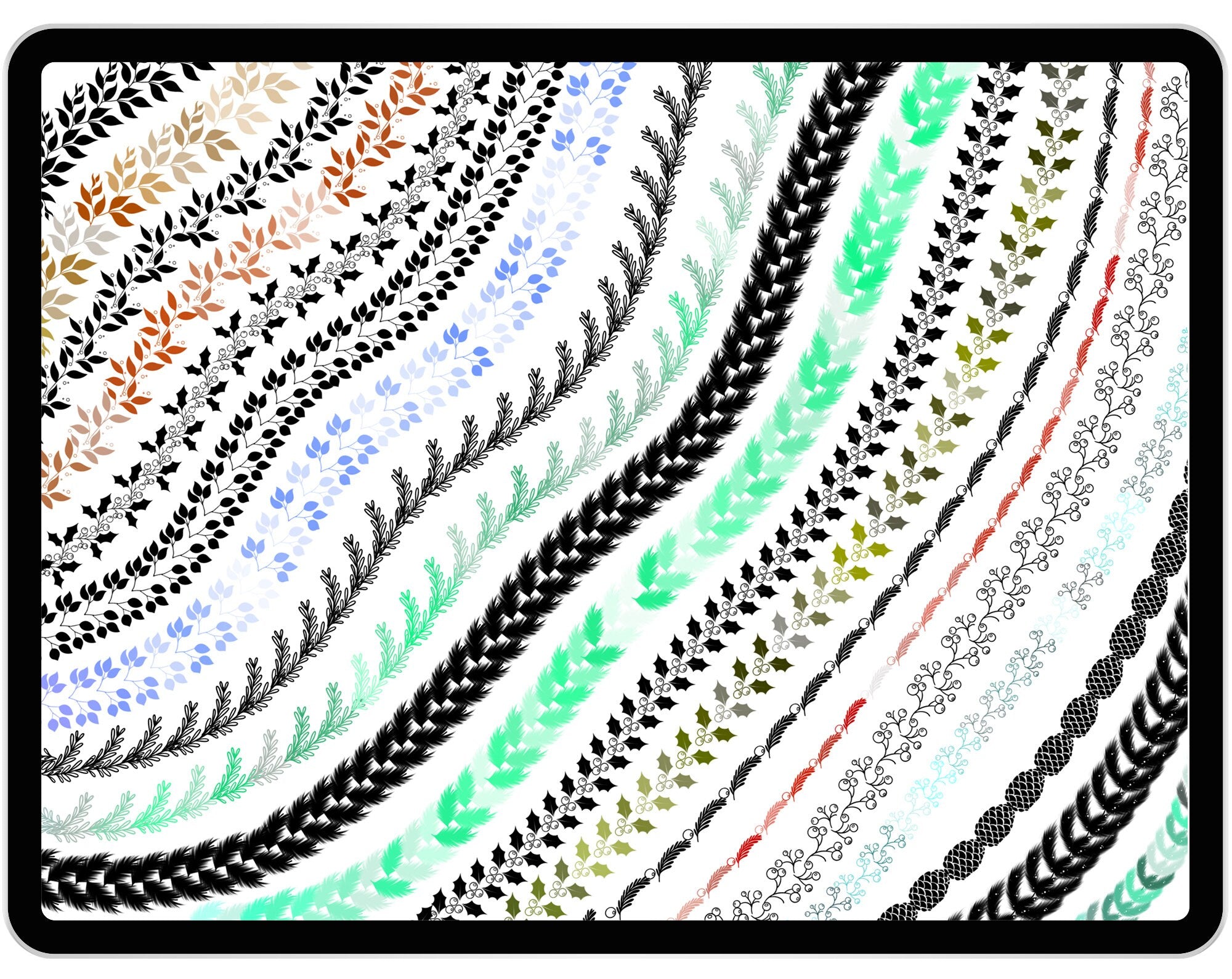 30 Procreate Wreath Brushes