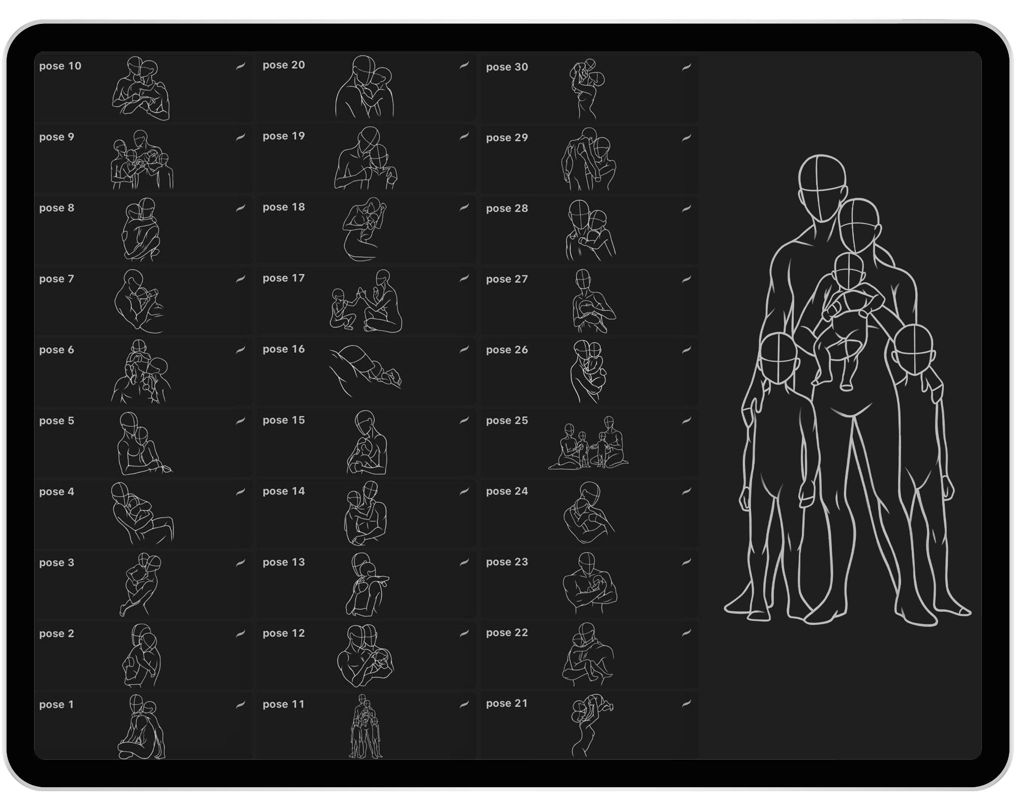 30 Procreate Family Stamp Brushes