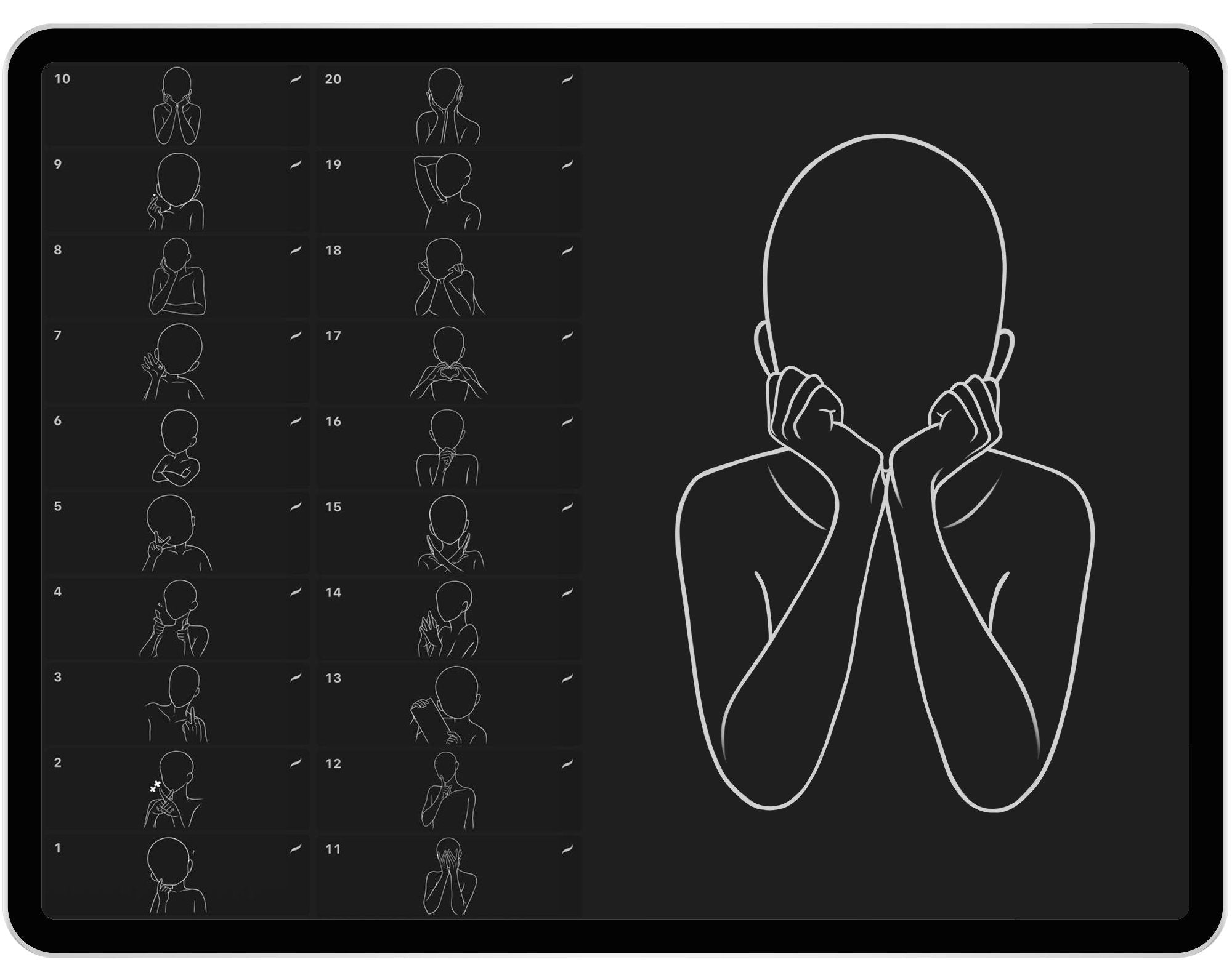 20 Procreate Stickers Stamp Brushes