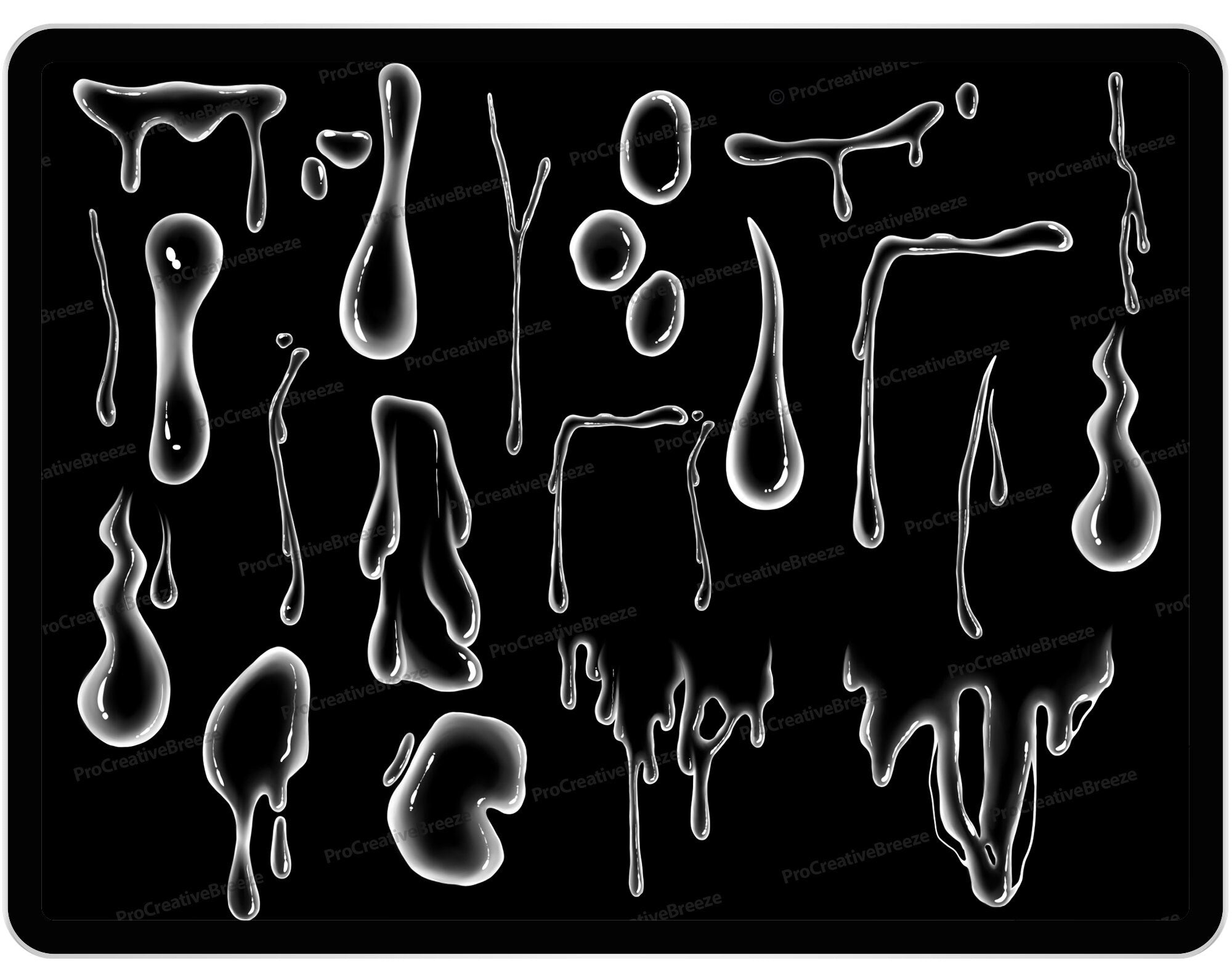 20 Procreate Liquids Brush Brushes