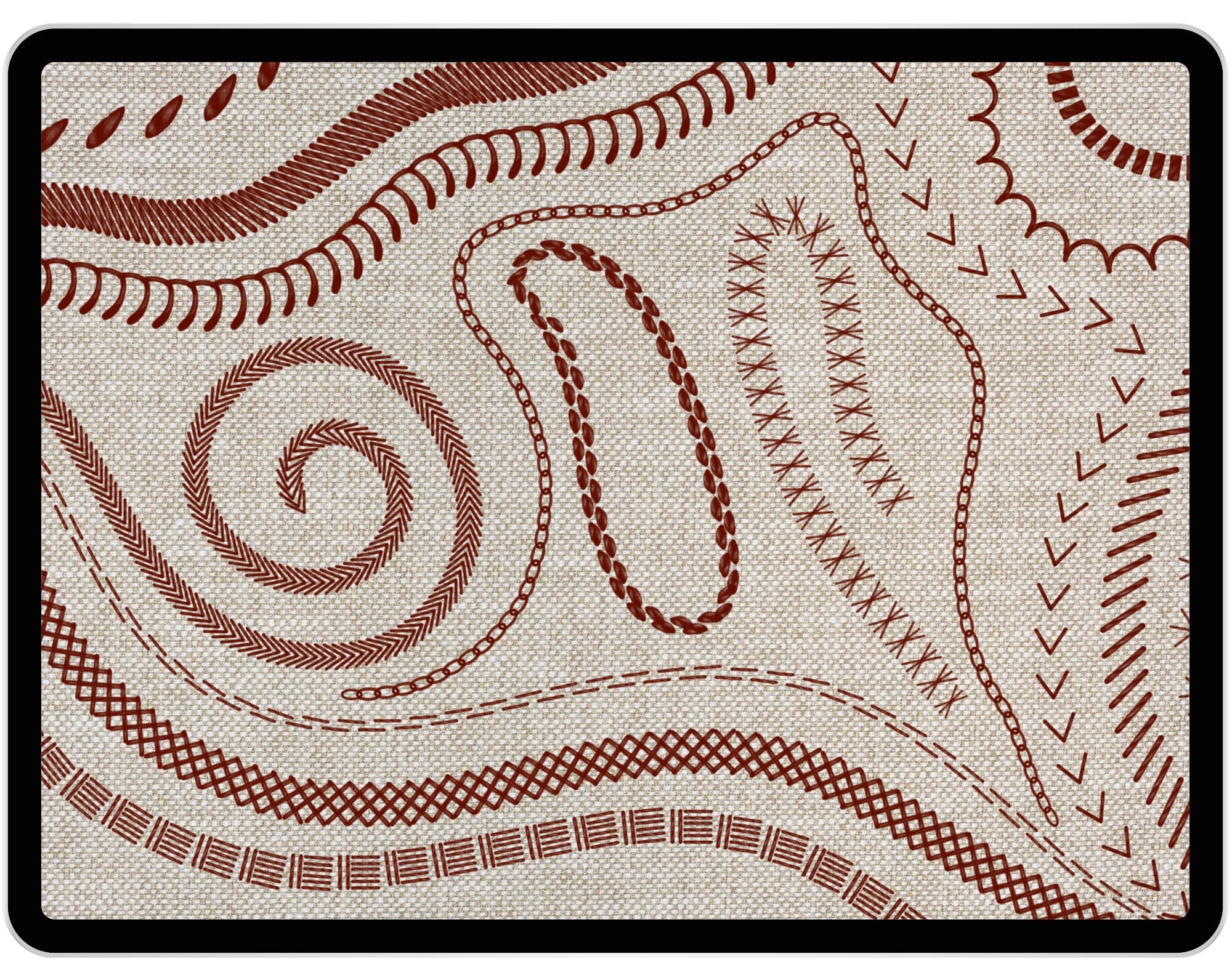 69 Procreate Sewing Stitches Brushes