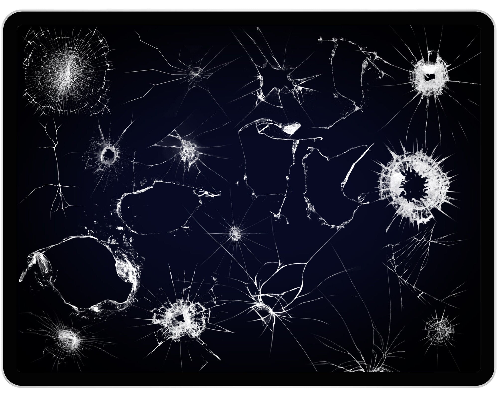 20 Broken Glass Stamps for Procreate