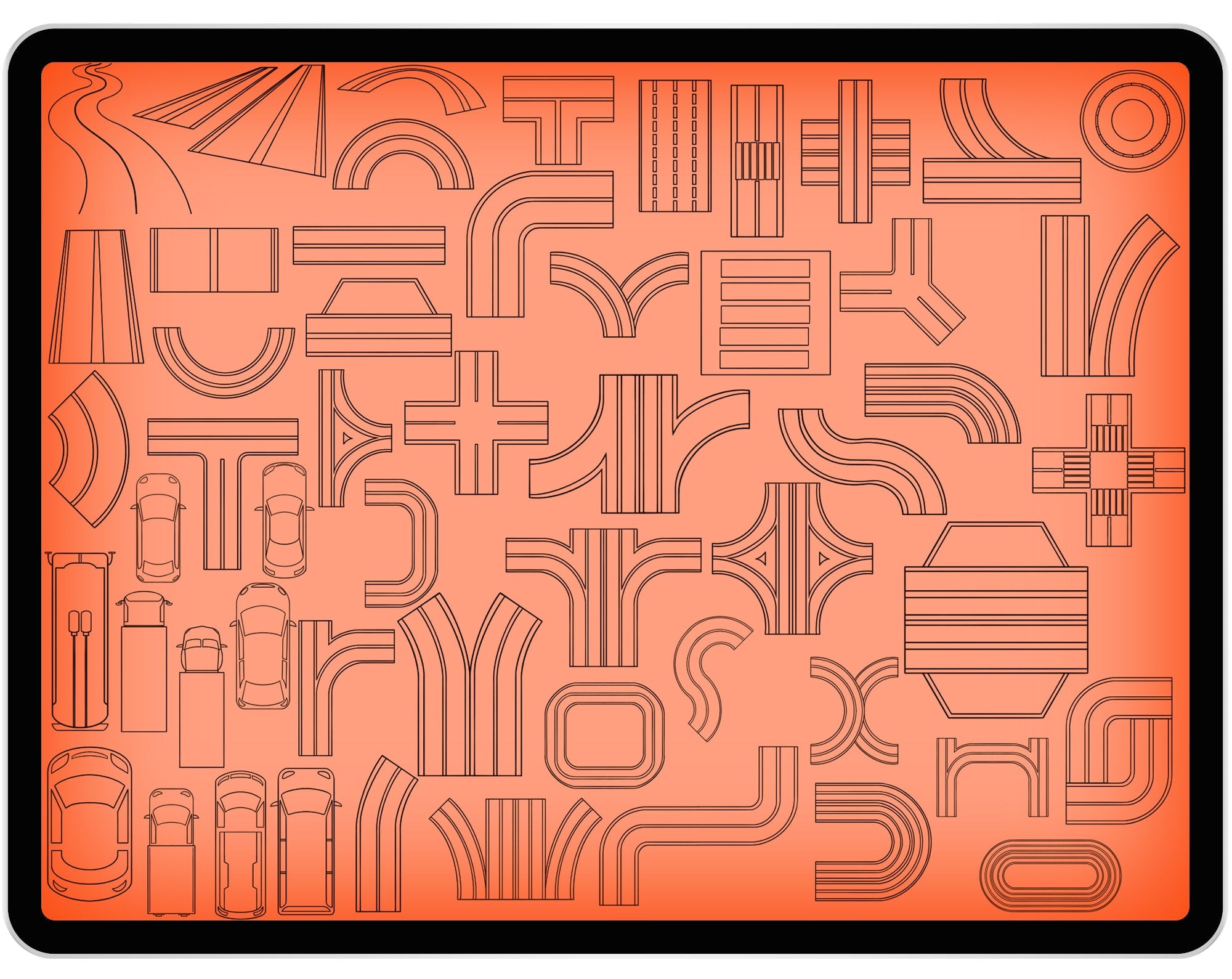 55 Road Brushes for Procreate