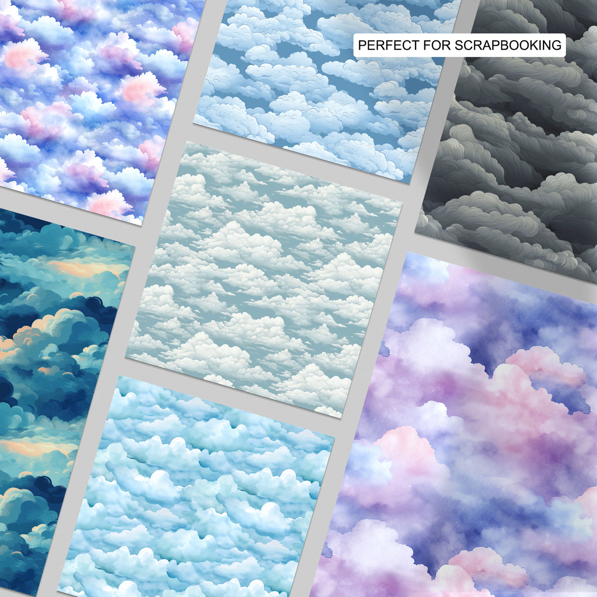 Clouds Pattern One 131 Clouds Seamless Pattern – ProCreativeBreeze