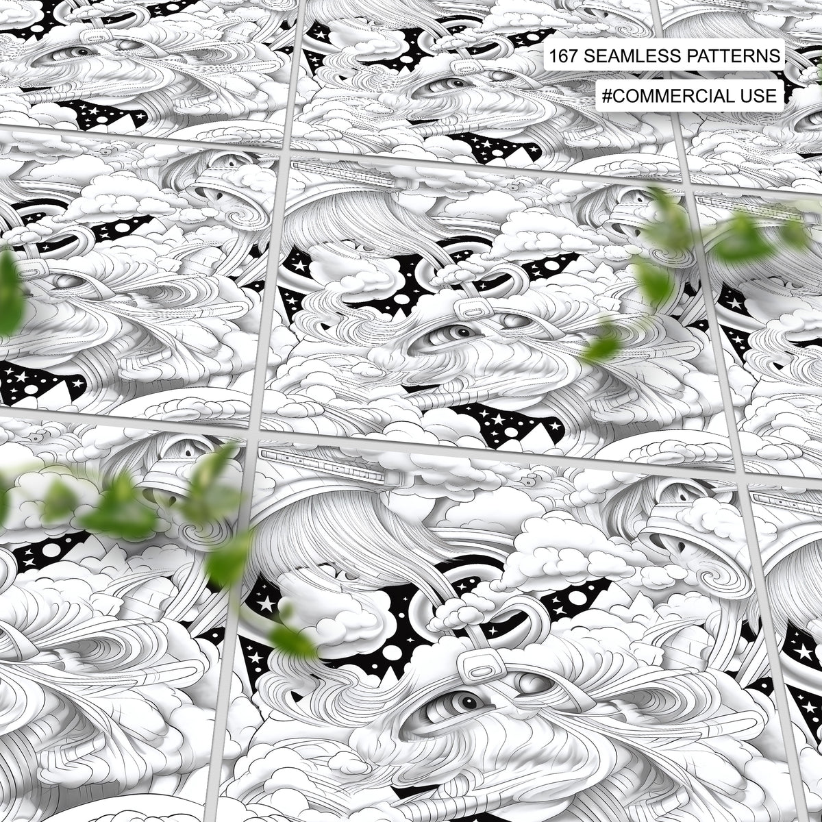 Psyborg Pattern 167 Psycho Illusion Seamless Pattern – ProCreativeBreeze