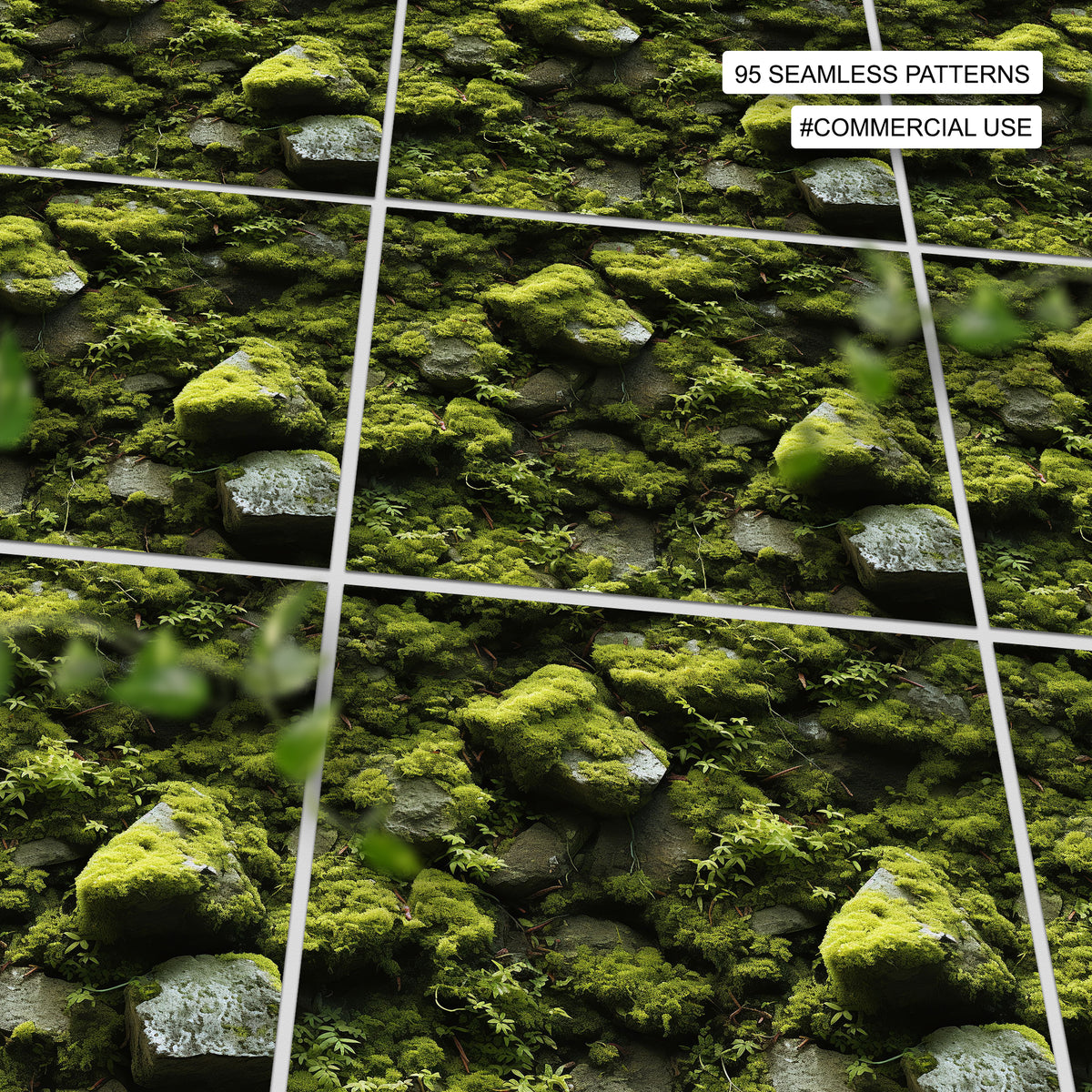 Moss Pattern Pat 95 Moss Seamless Pattern – ProCreativeBreeze