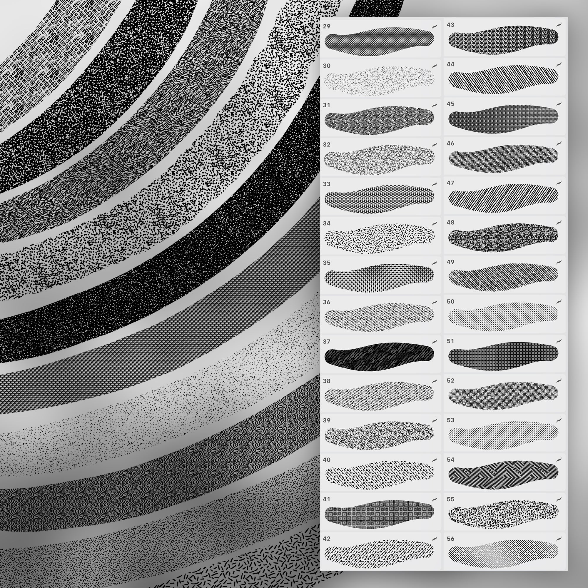 110 Procreate Halftone Brushes – ProCreativeBreeze