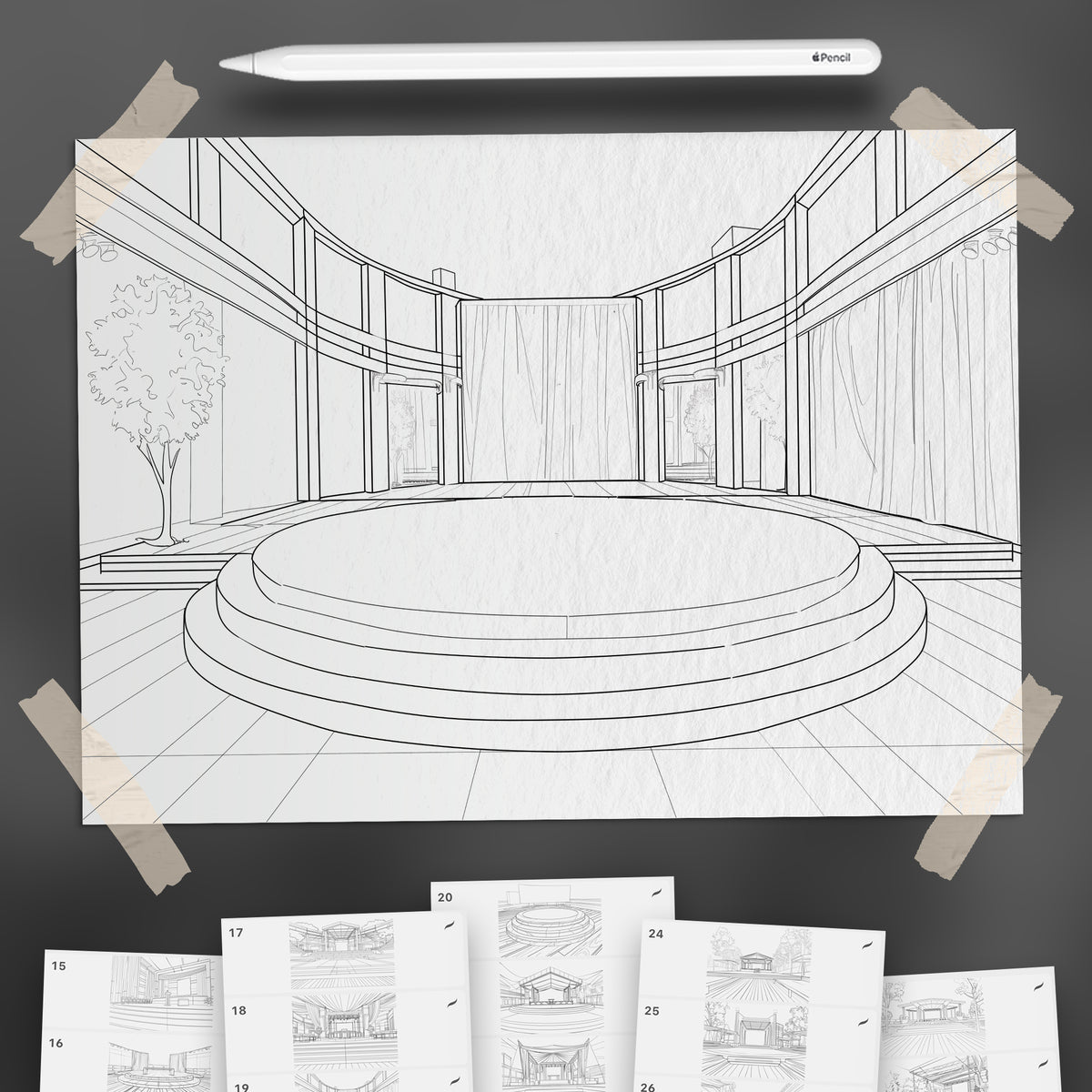100 Procreate Concert Stages Backgrounds Stamps Brushes – ProCreativeBreeze