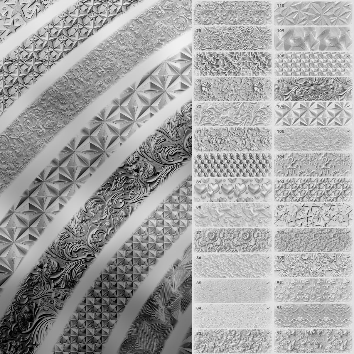 110 Procreate Engraving Textures, Procreate Metal Engraving Brush, Pro ...