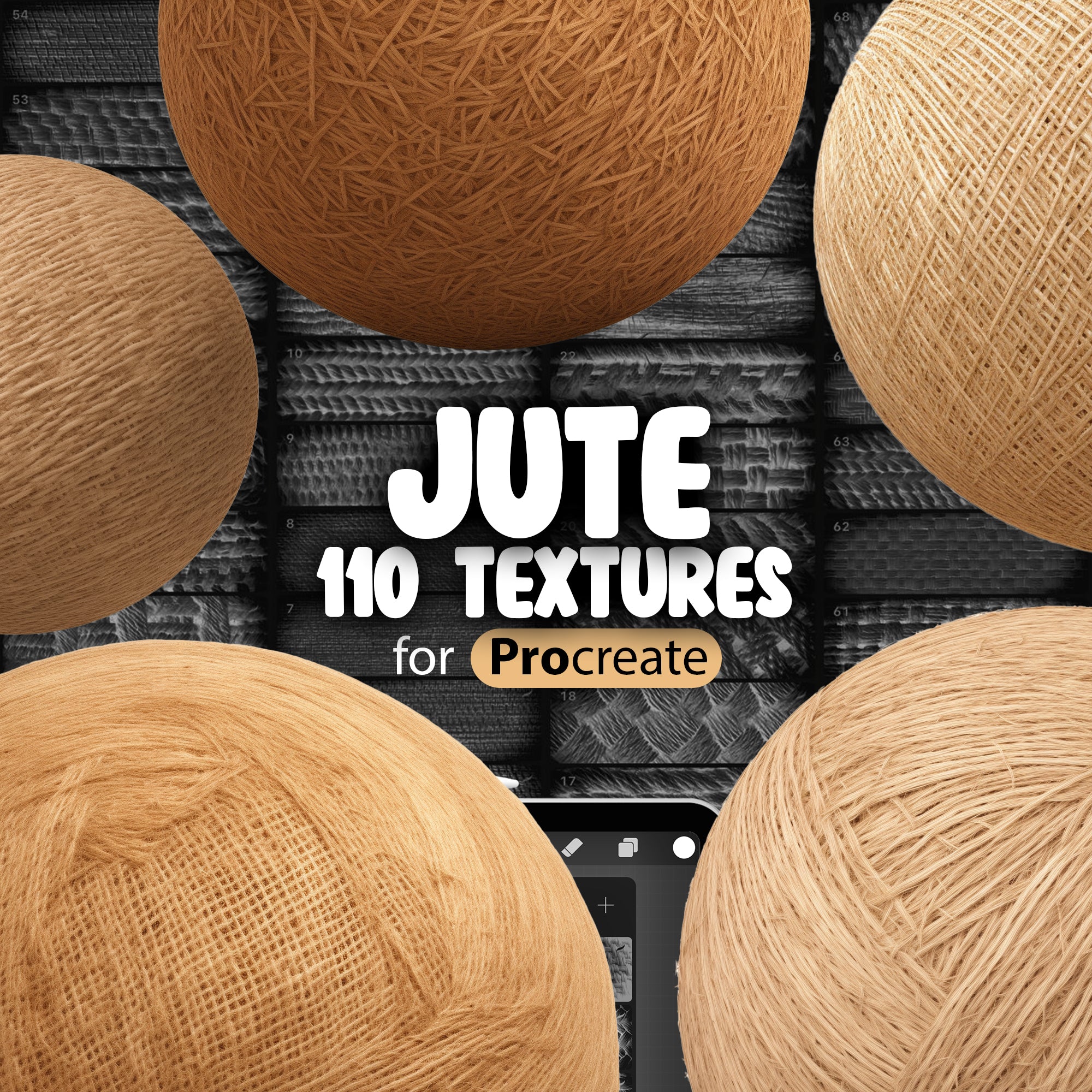 110 Procreate Jute Textures, Procreate Jute Burlap Brush, Procreate Woven Jute Fabric Brush, Procreate Jute Sack Brush