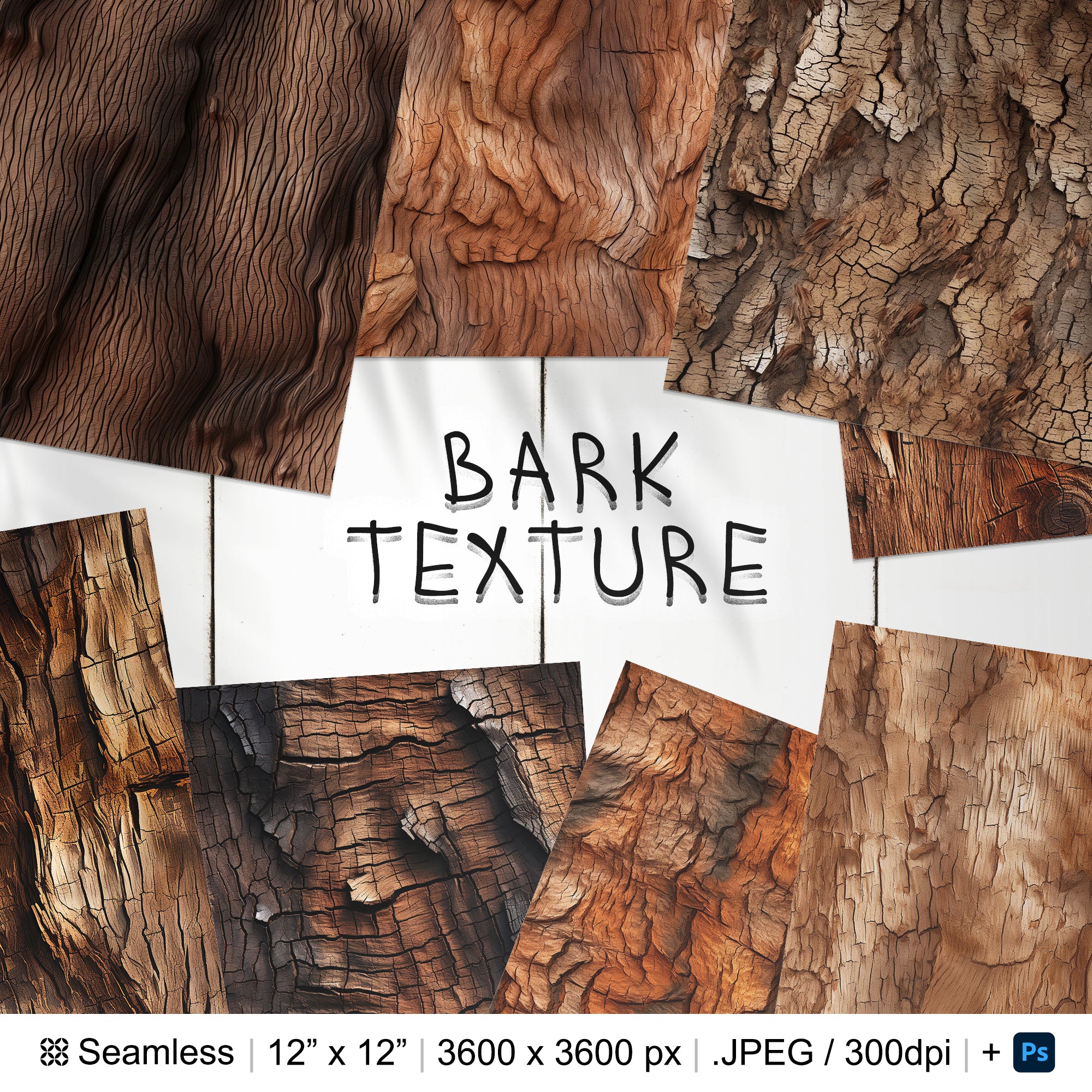 136 Bark Seamless Pattern | Digital Seamless Pattern Tree Bark | 3d Bark Digital Paper | Photoshop Wood Patterns | Photoshop Tree Patterns