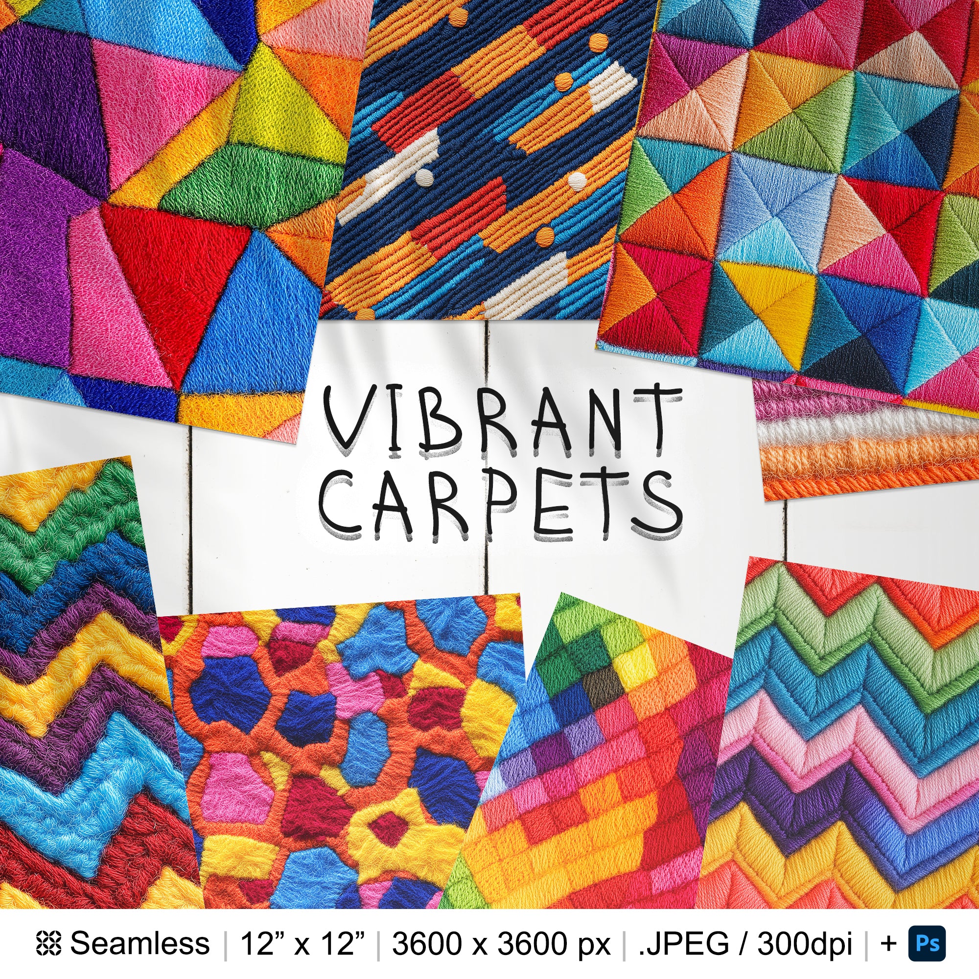 63 Carpet Seamless Pattern | Felt Embroidery Carpet Digital Seamless Pattern | Carpet Digital Paper| Photoshop Knitted Embroidery Patterns