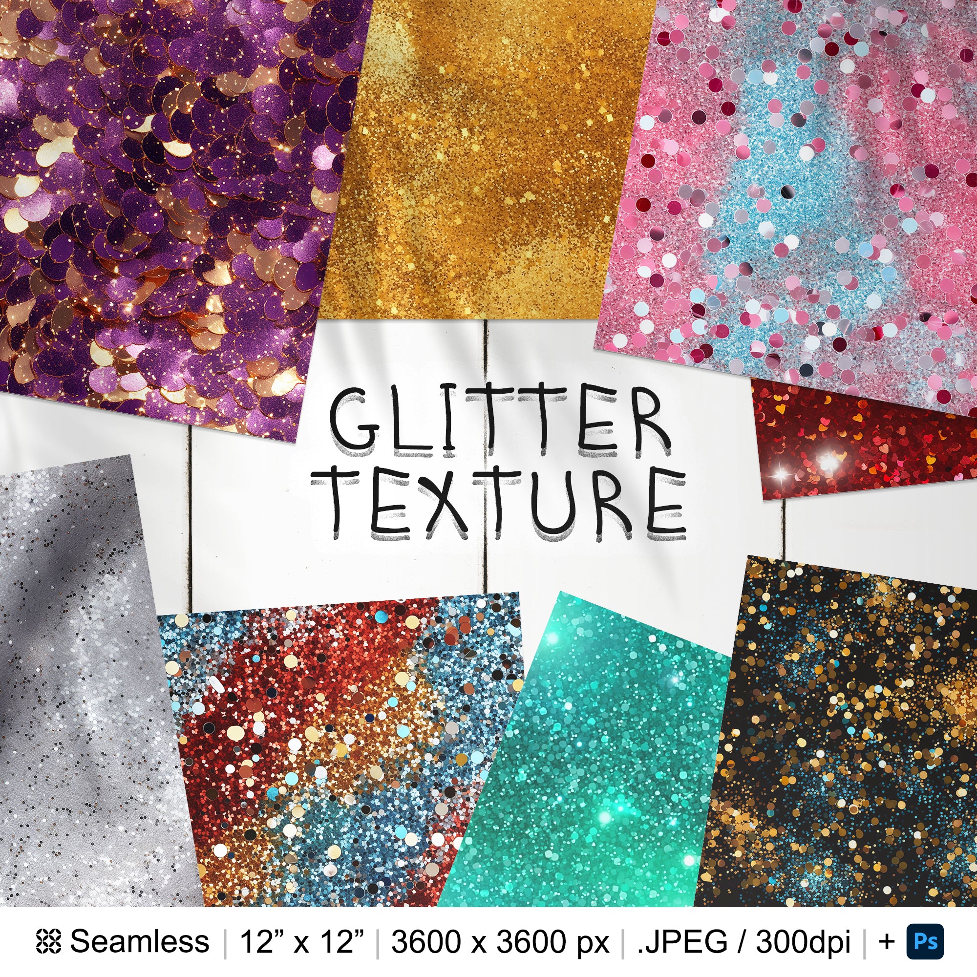 137 Glitter Seamless Pattern | Digital Seamless Pattern Shimmer Glitter | 3d Gold Gliter Digital Paper | Photoshop Sparkling Glitter Pattern